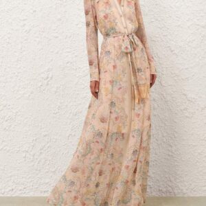 Zimmermann Rebellion Pussybow Shirt Dress