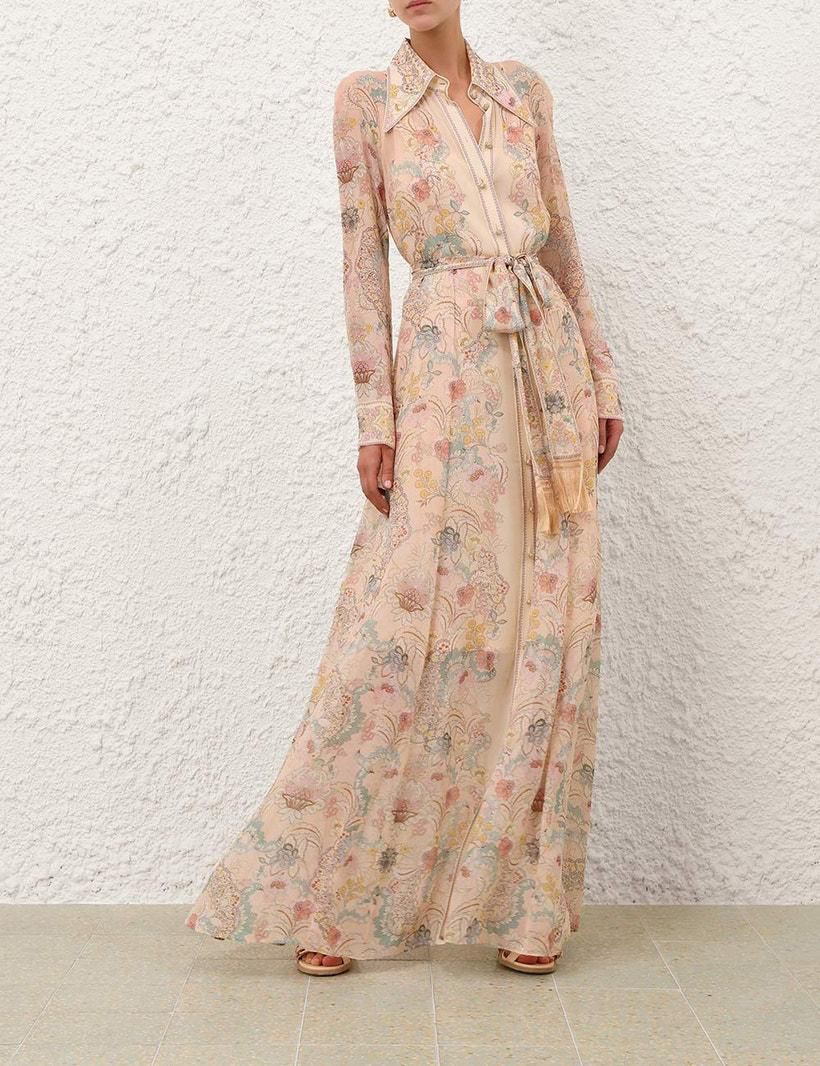 Zimmermann Rebellion Pussybow Shirt Dress