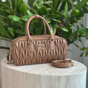 Miu Miu Arcadie Matelassé Nappa Leather Bag