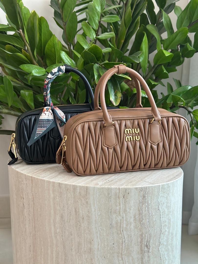Miu Miu Arcadie Matelassé Nappa Leather Bag - Image 4