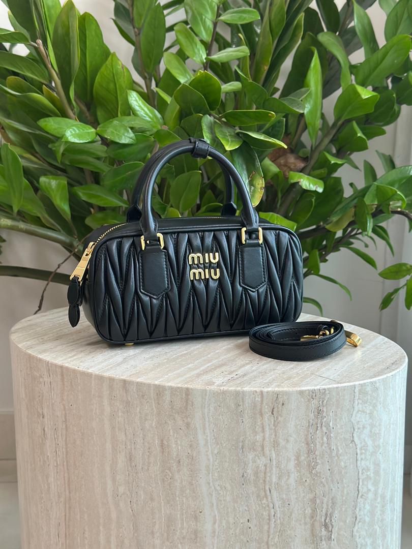 Miu Miu Arcadie Matelassé Nappa Leather Bag - Image 2