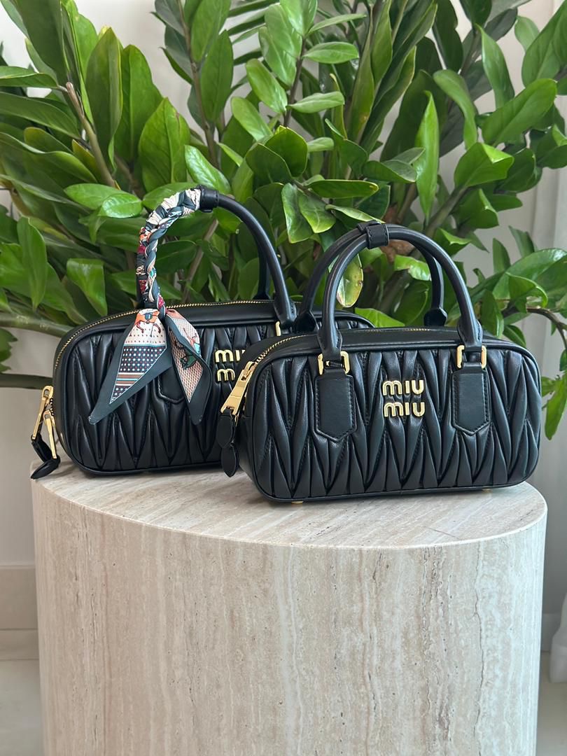 Miu Miu Arcadie Matelassé Nappa Leather Bag - Image 3