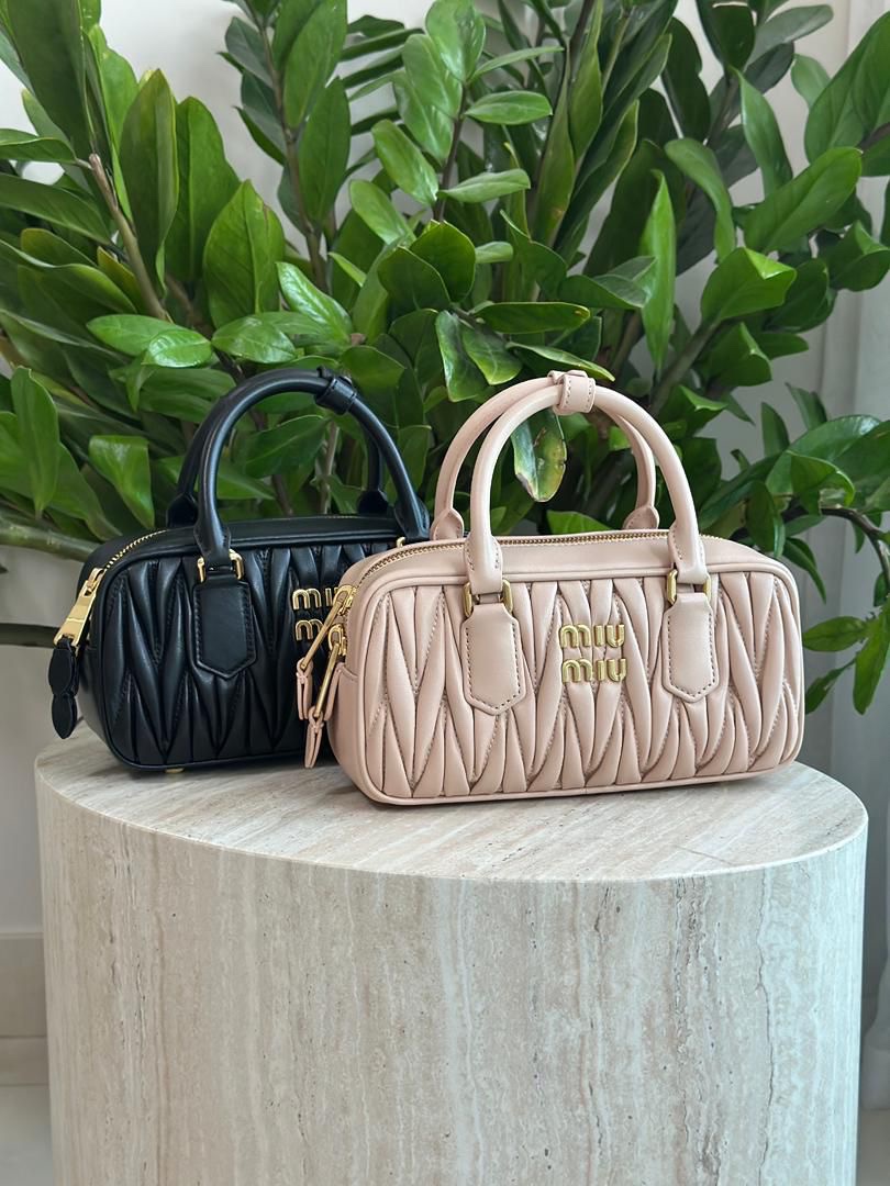 Miu Miu Arcadie Matelassé Nappa Leather Bag - Image 3