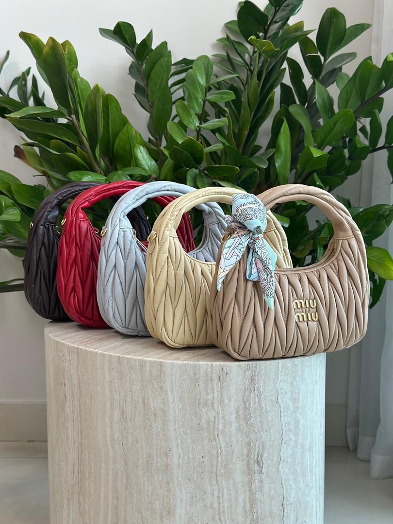 Miu Miu Wander Matelassé Nappa Leather Hobo Bag - Image 6