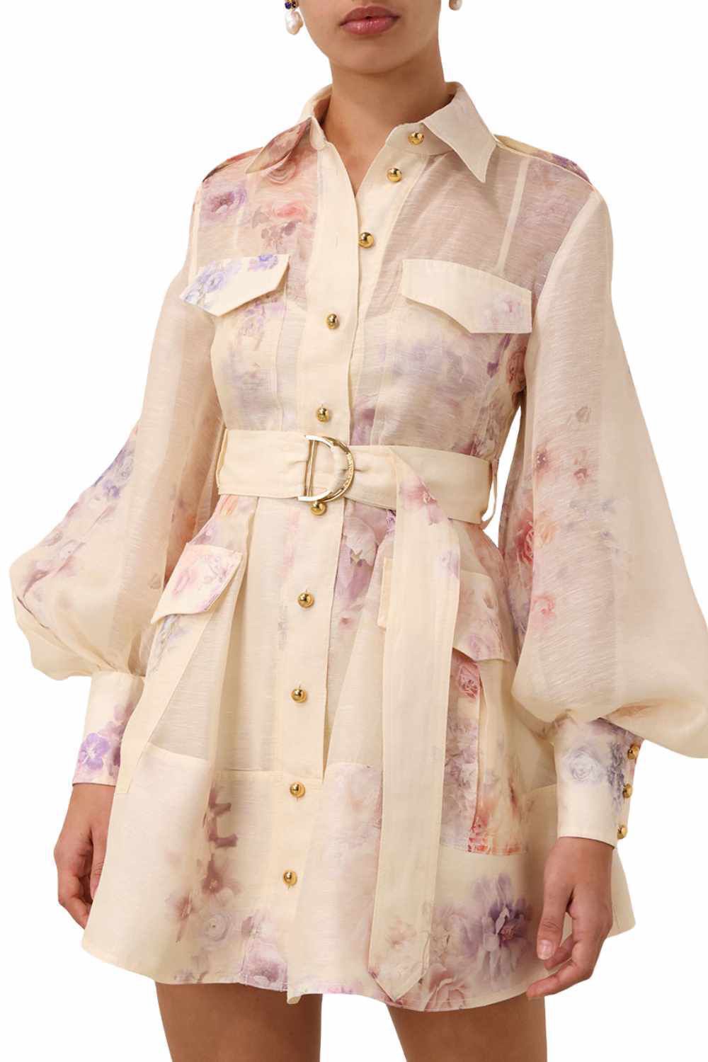 Zimmermann Hypnotic Utility Mini Dress - Image 2