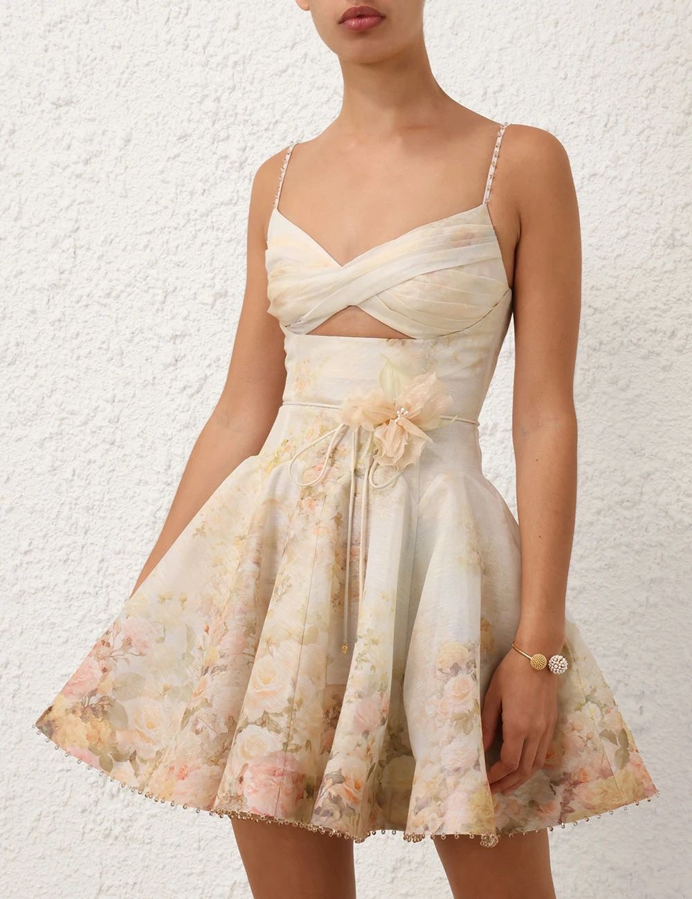 Zimmerman Memento Twist Front Mini Dress