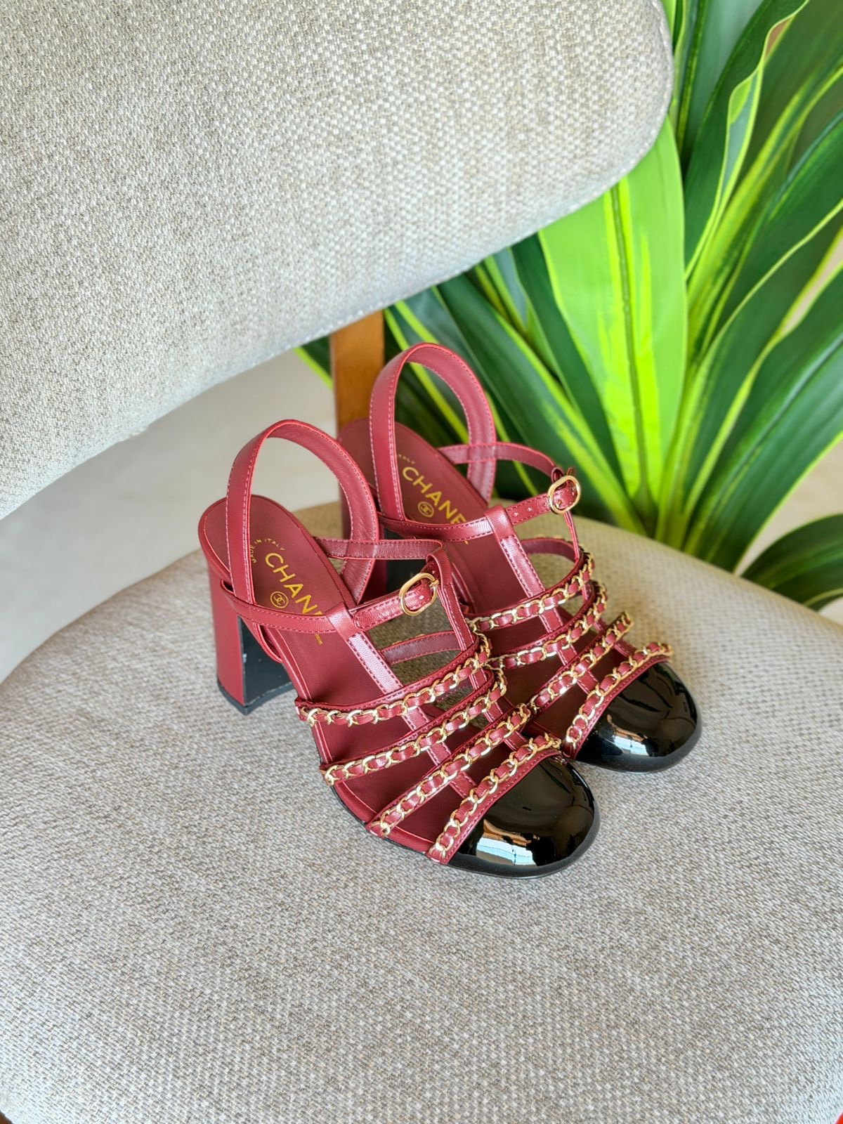 Chanel Block Heel Sandals - Image 6