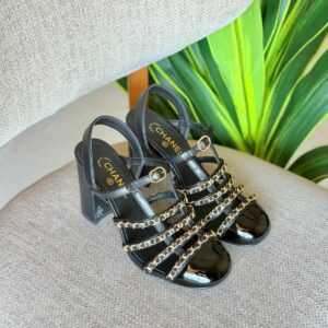 Chanel Block Heel Sandals