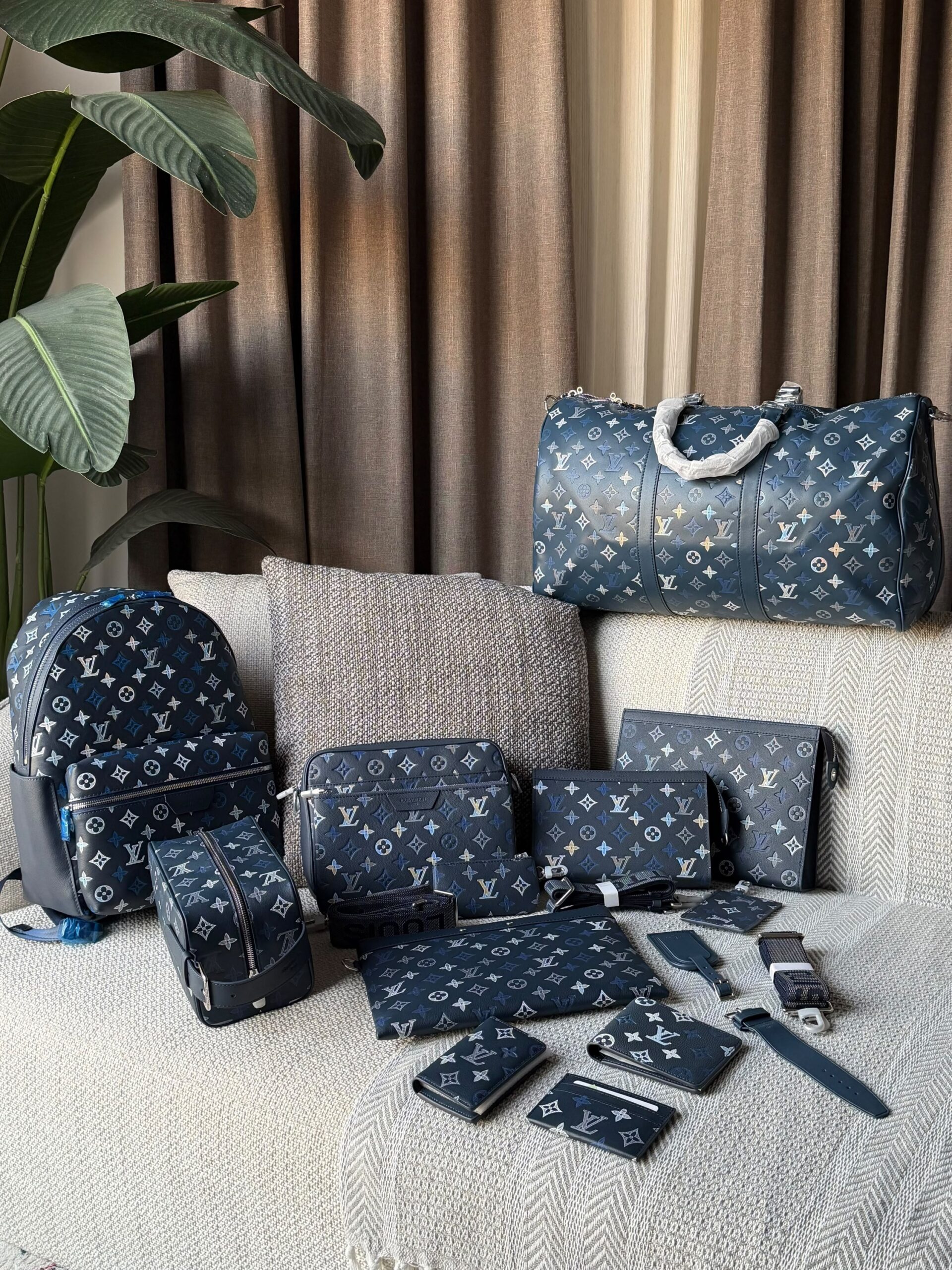 Louis Vuitton Collection Monogram Shadow Calfskin Leather