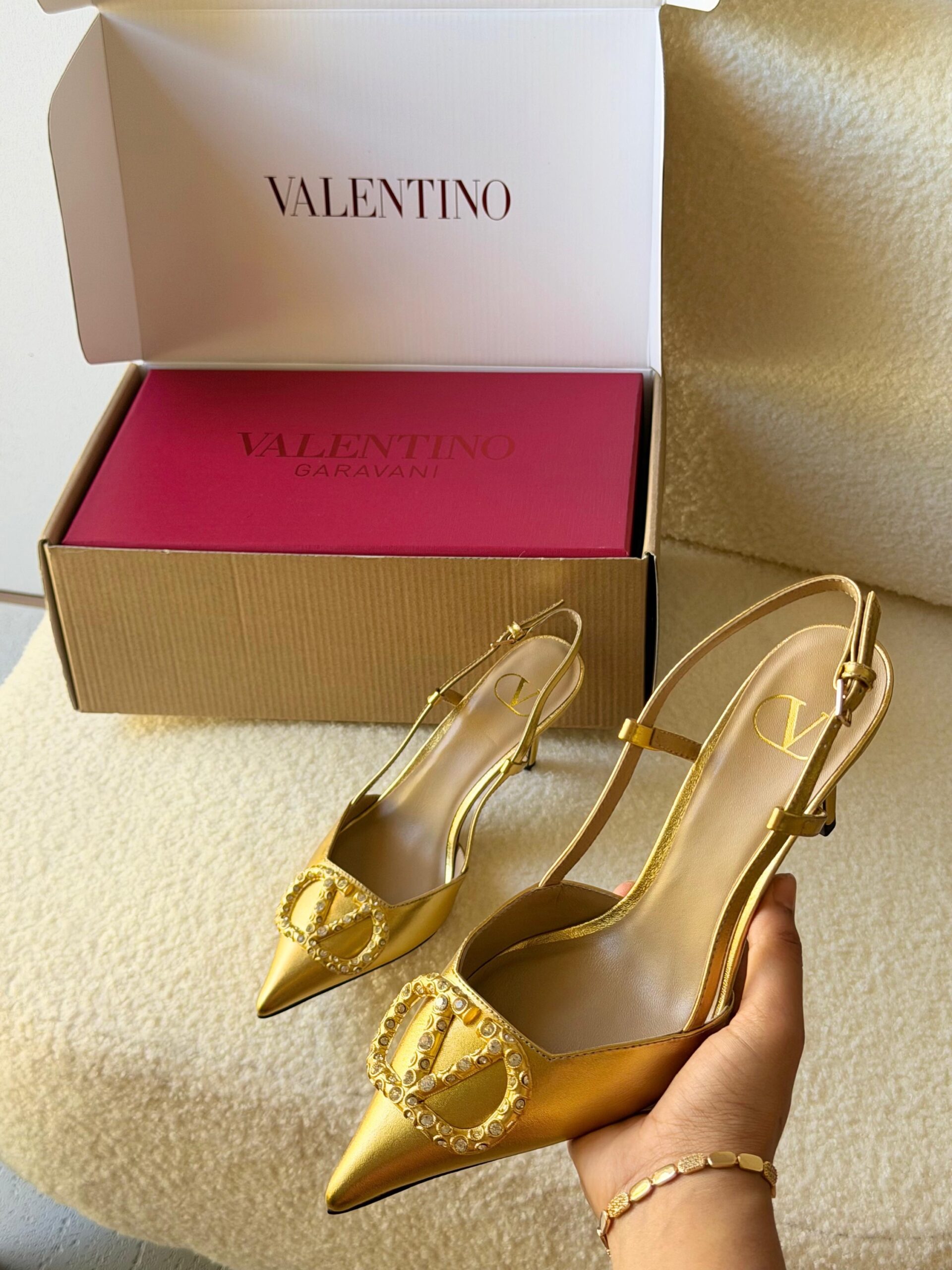 Valentino Garavani VLogo Signature Slingback Pumps - Image 3