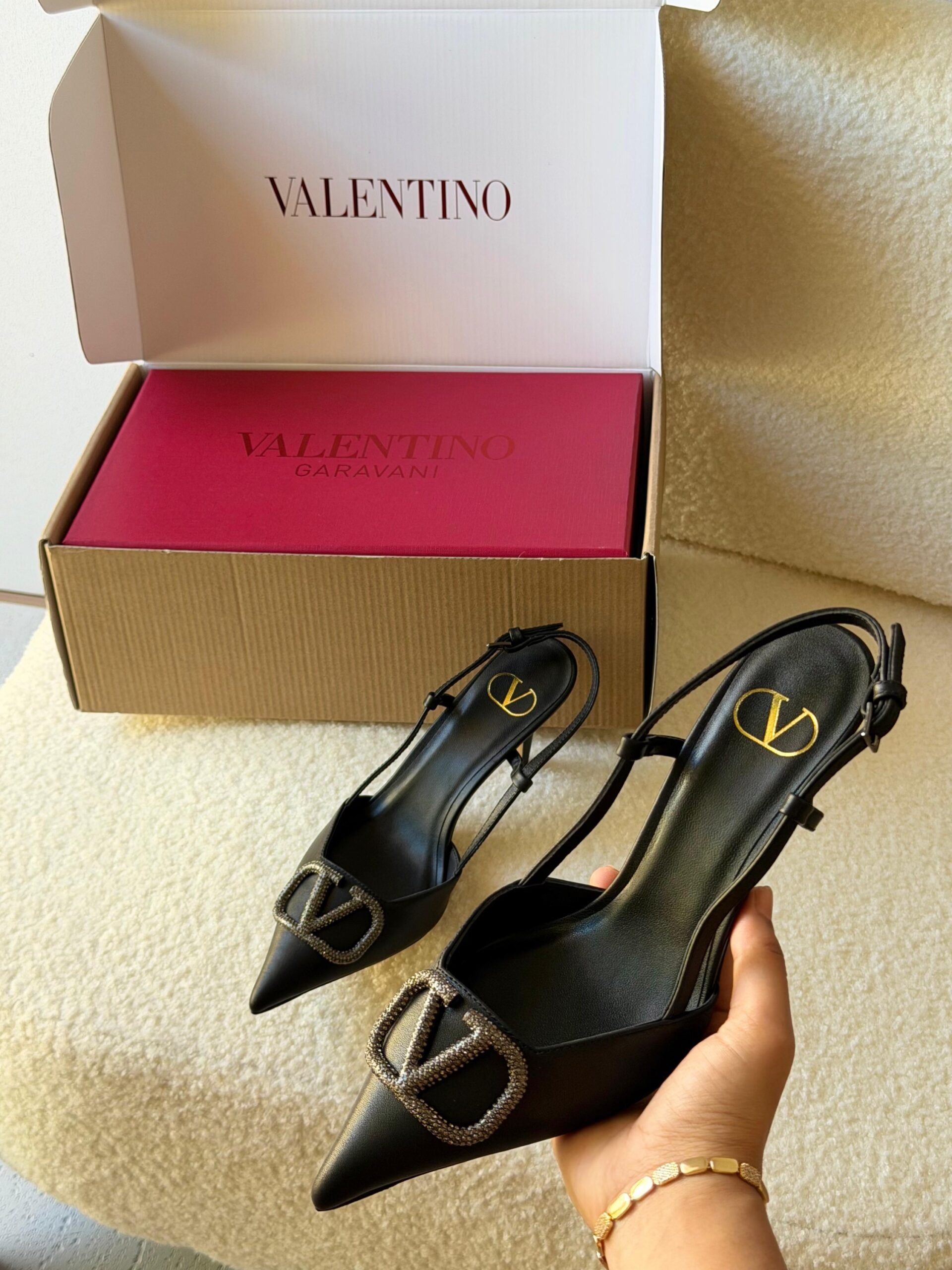 Valentino Garavani VLogo Slingback Pumps - Image 3
