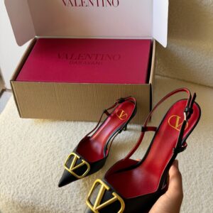 Valentino Garavani VLogo Signature 40mm Slingback Pumps