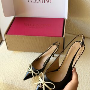 Valentino Garavani Bepointy Patent Leather Slingback Pumps