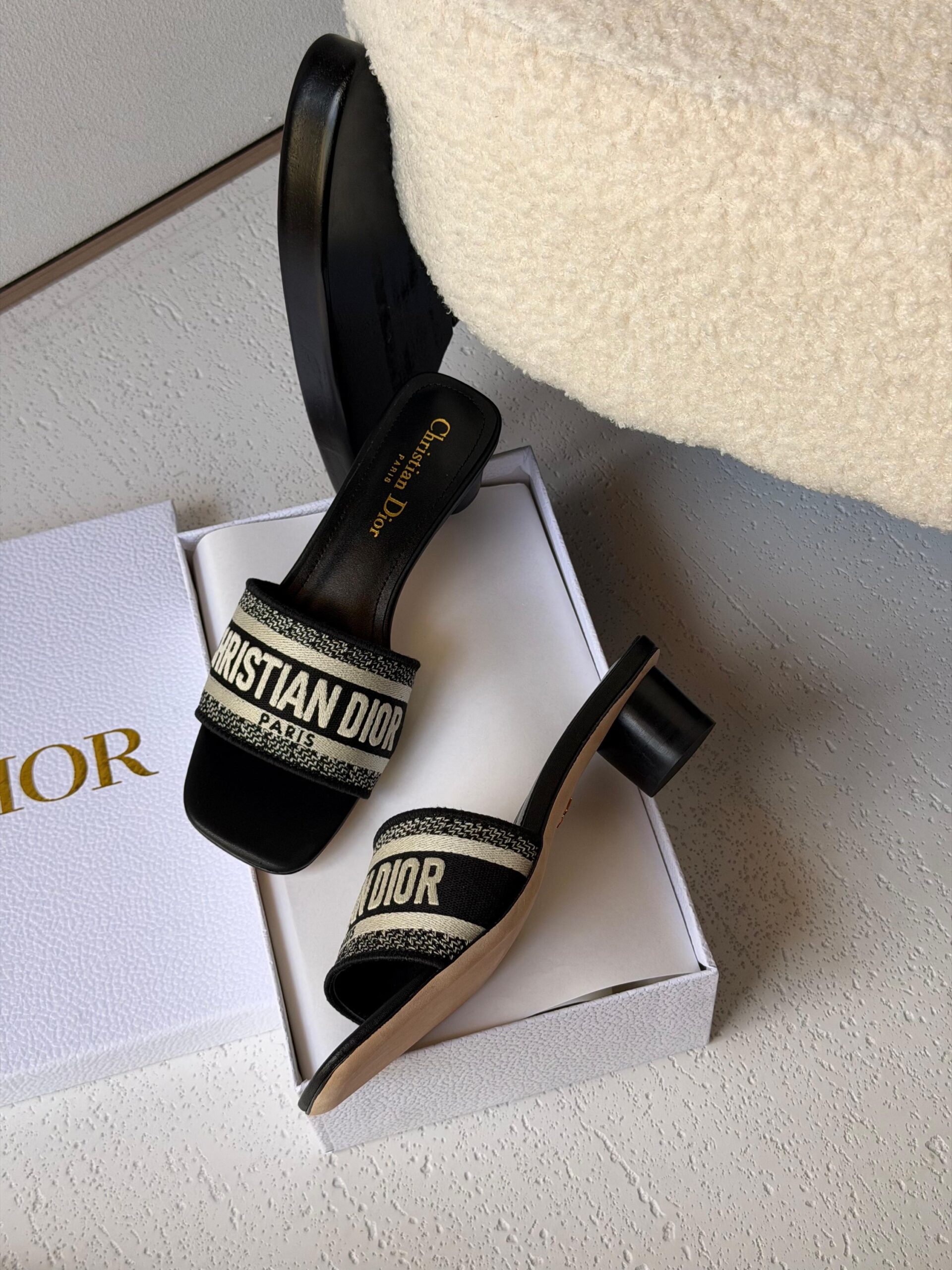 Christian Dior Dway Heeled Slides - Image 5