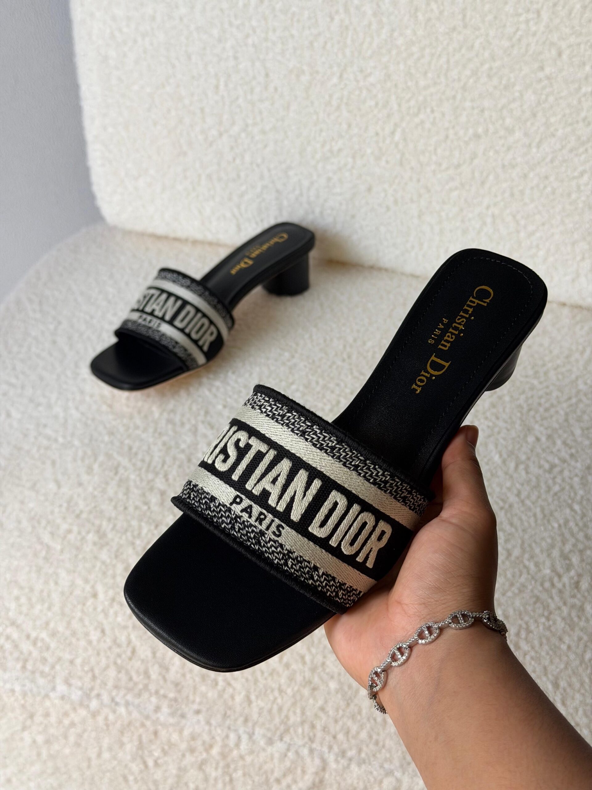 Christian Dior Dway Heeled Slides - Image 2