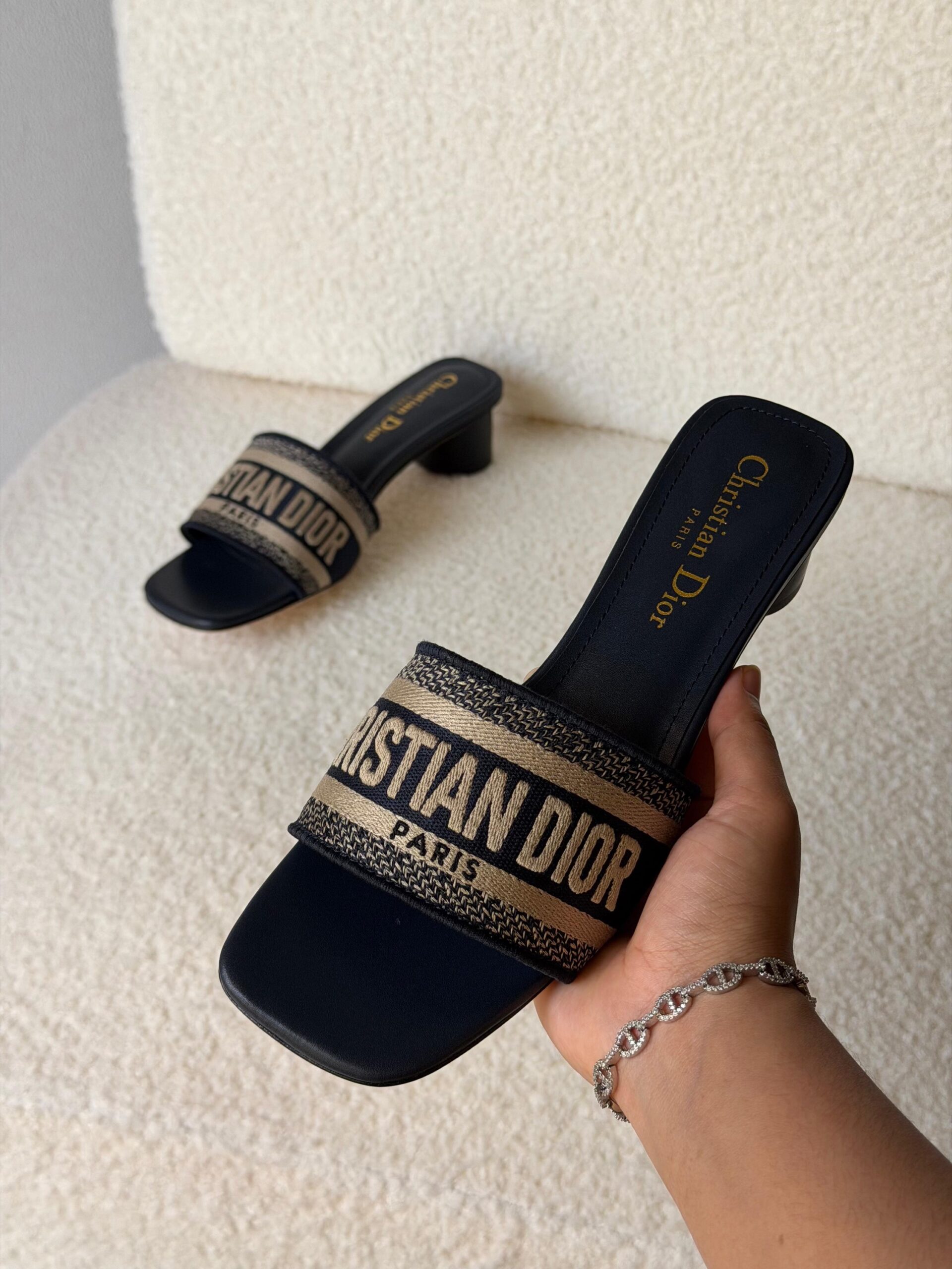 Christian Dior Dway Heeled Slides - Image 4