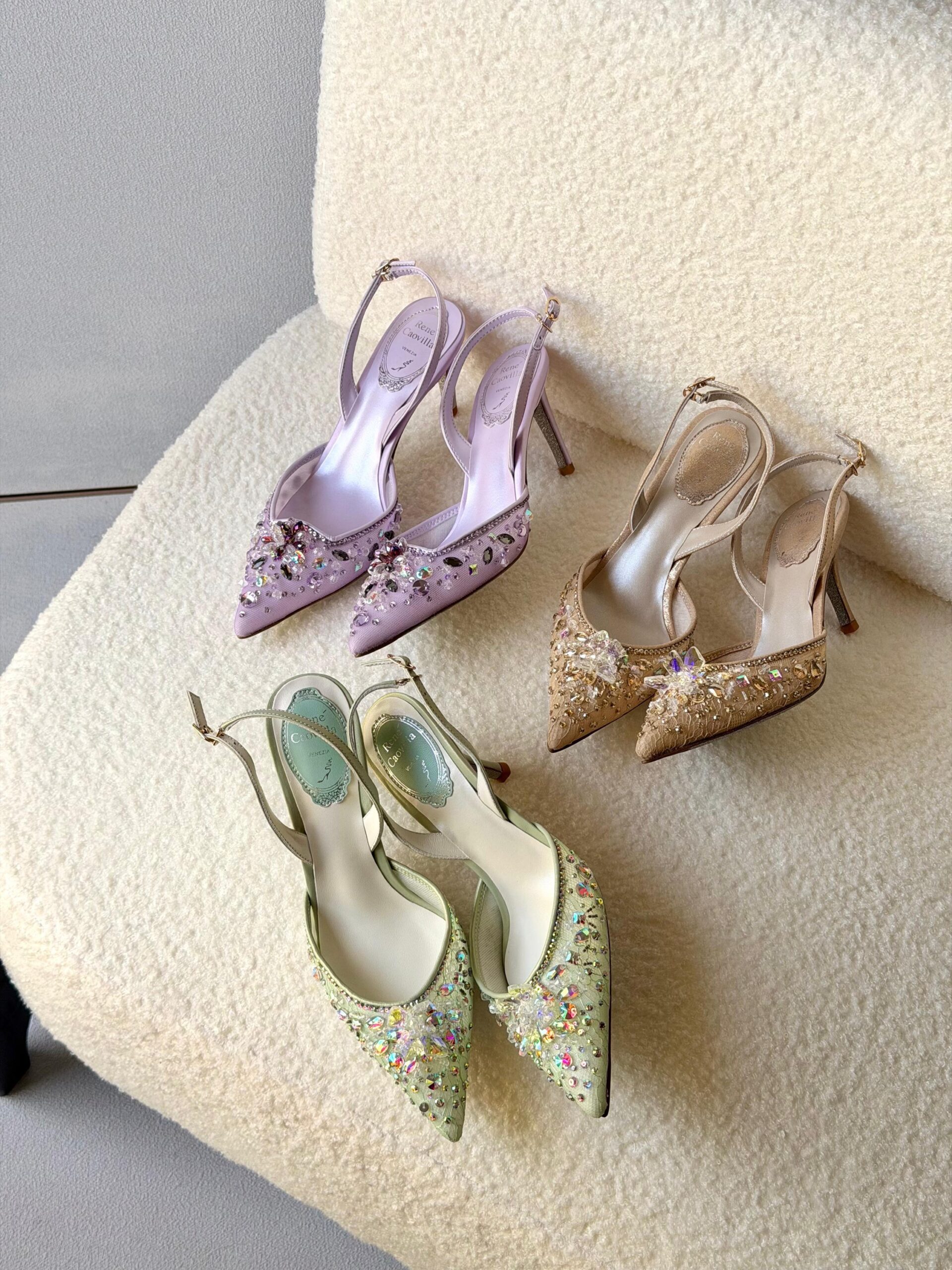 Rene Caovilla Cinderella Powder Slingback Pumps - Image 15