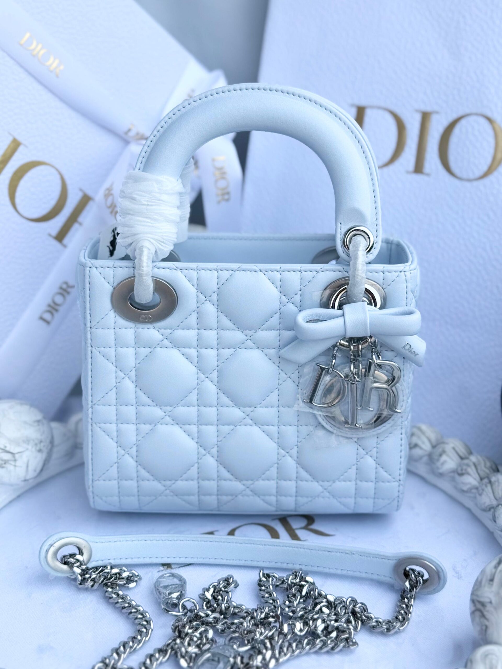 Dior Mini Lady Dior Bag - Image 6