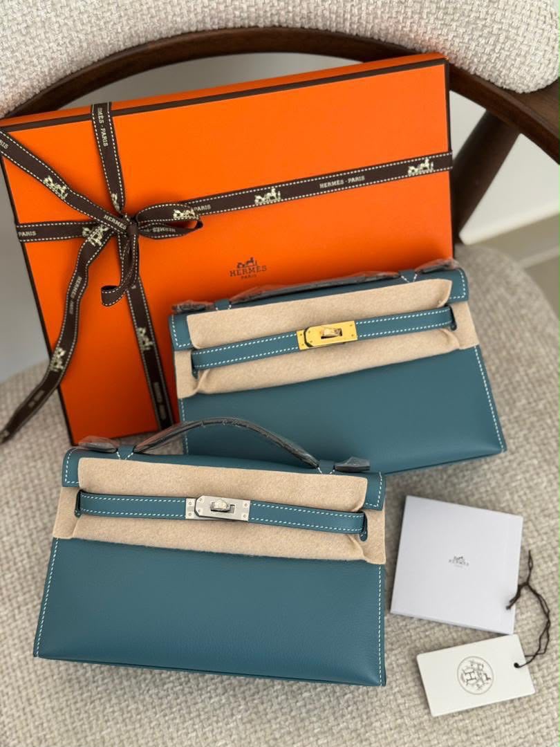 Hermes Kelly Pochette Handmade Quality - Image 6
