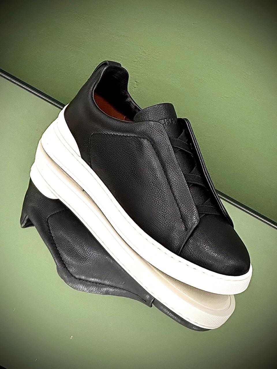 Zegna Triple Stitch Sneakers - Image 13