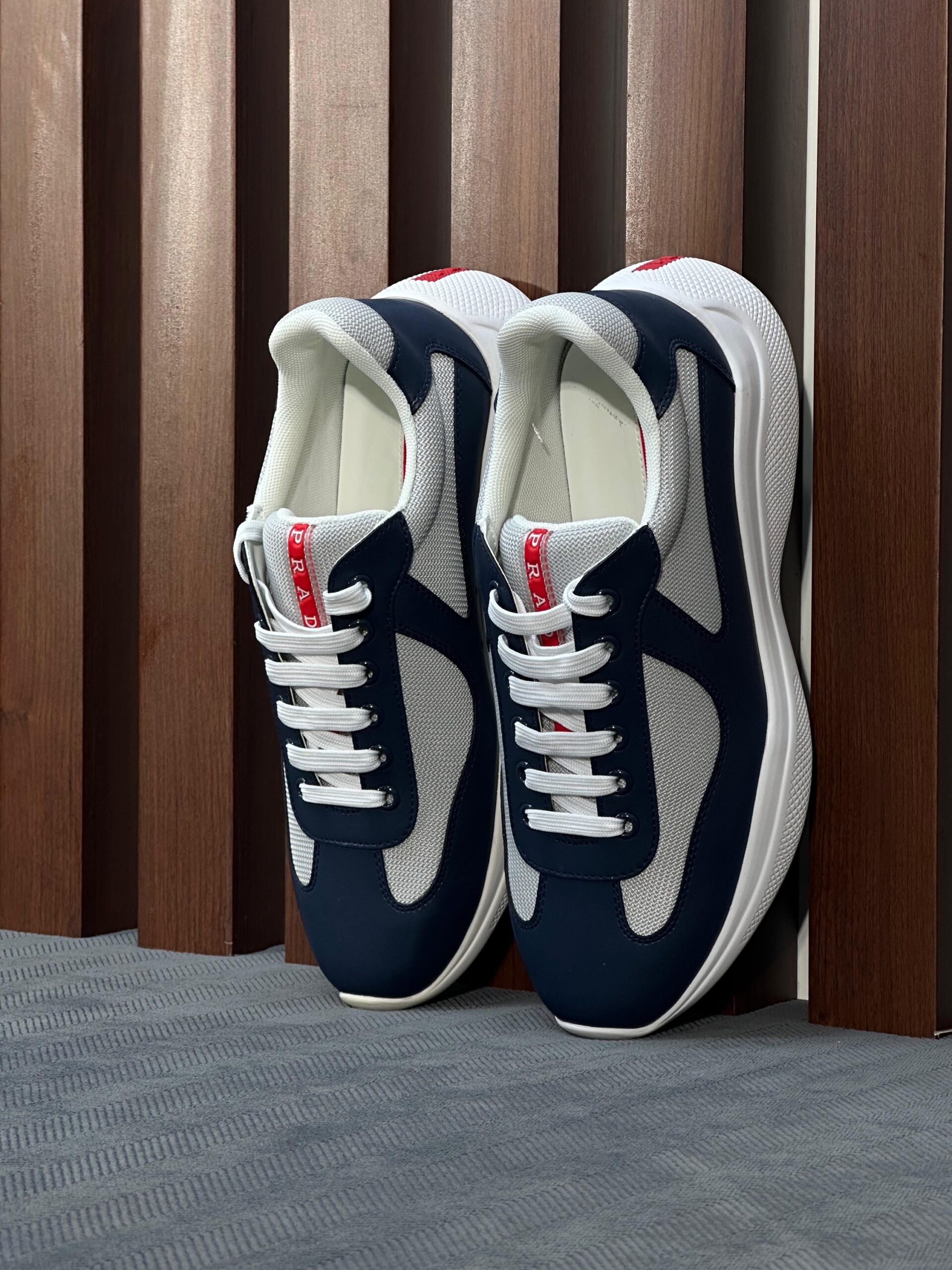 Prada America's Cup Sneakers Black Patent Leather And Technical Fabric - Image 3