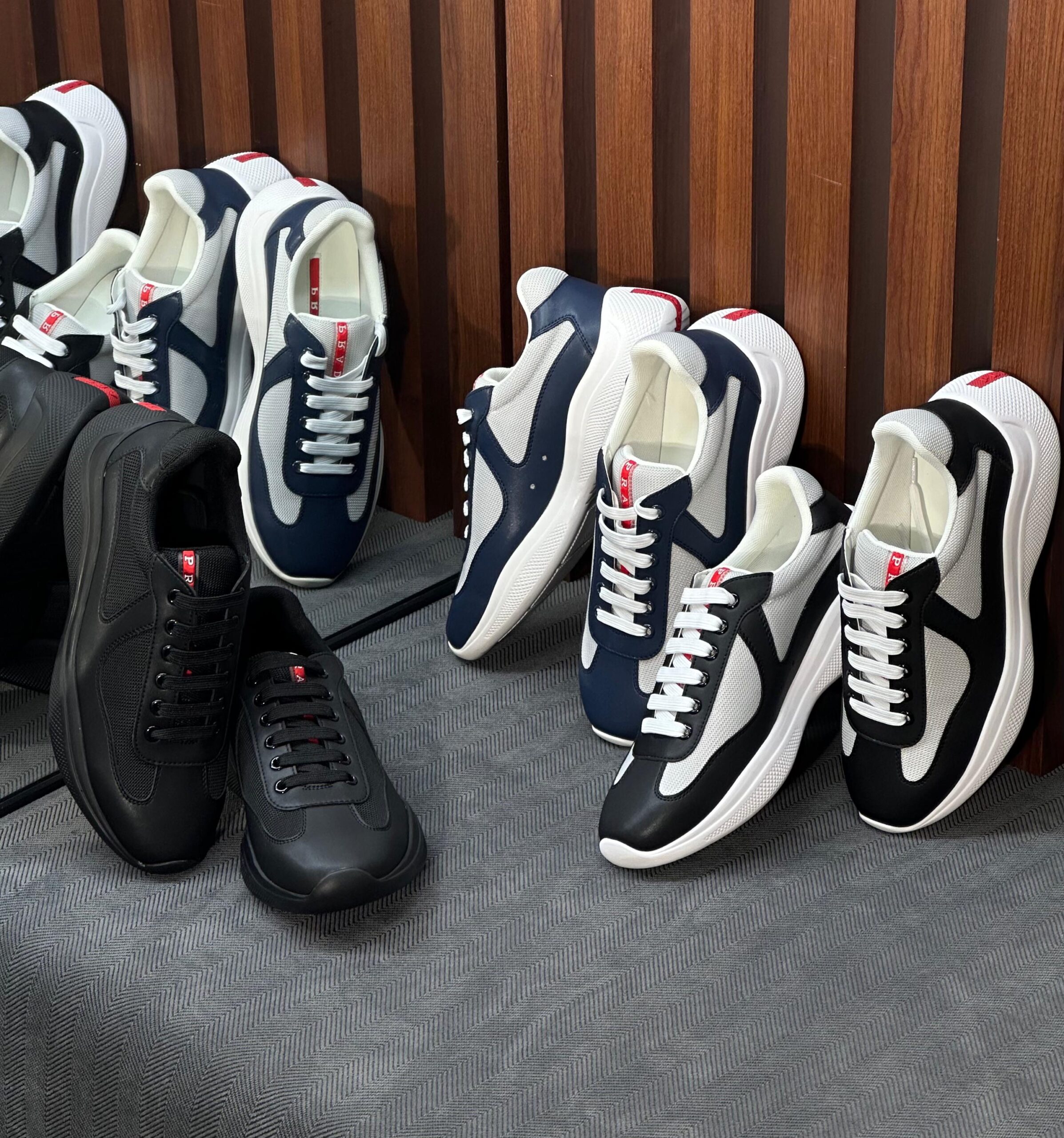 Prada America's Cup Sneakers Black Patent Leather And Technical Fabric - Image 4