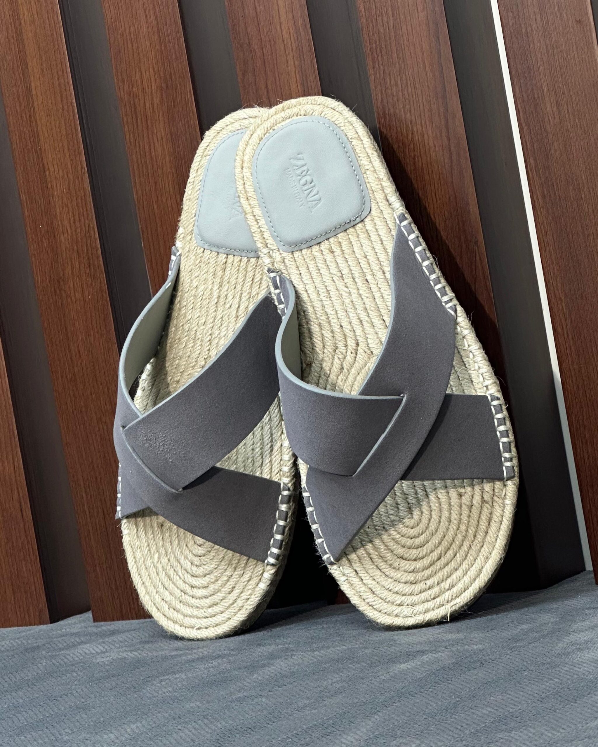 Zegna Leather Espadrille Sandals - Image 2
