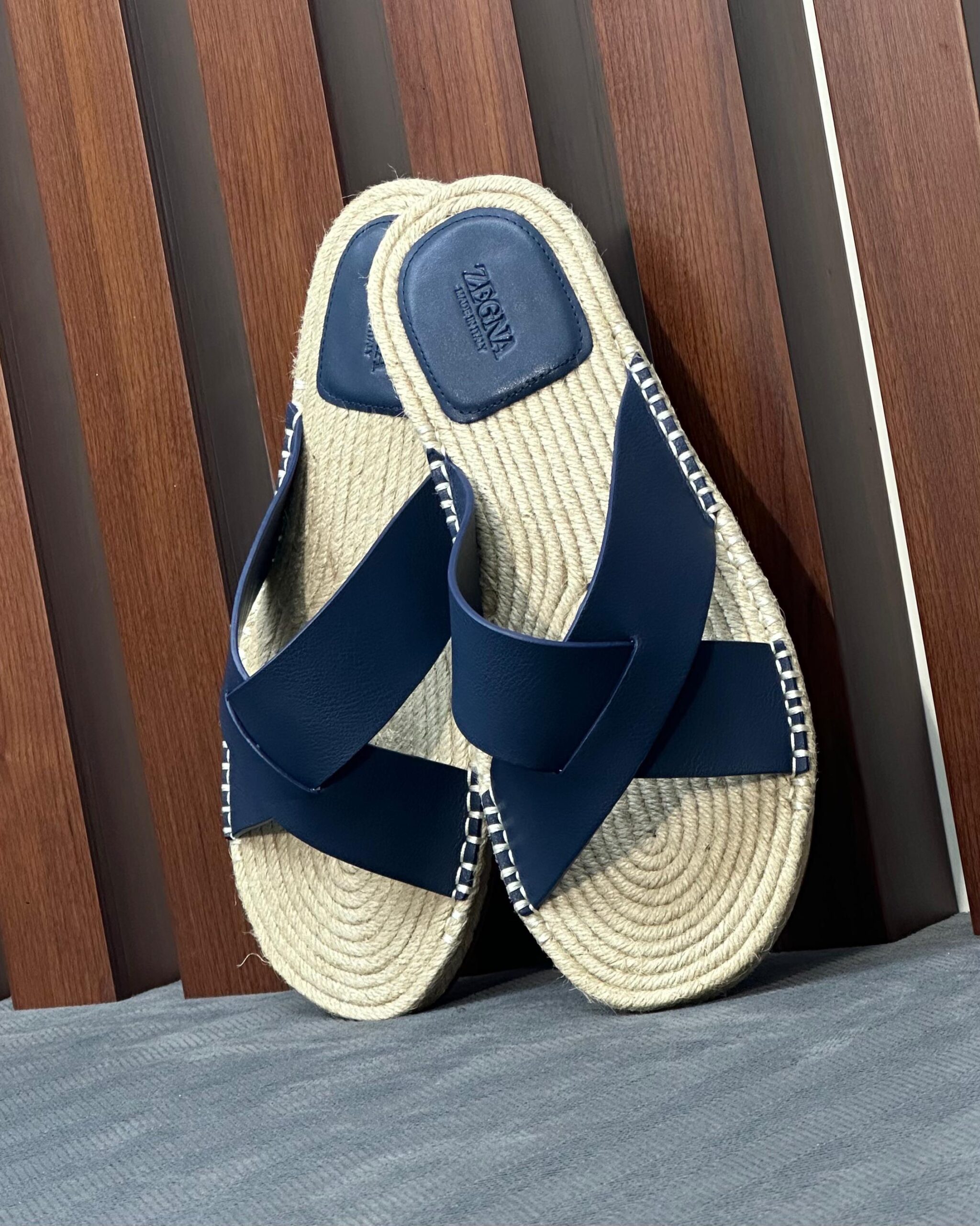 Zegna Leather Espadrille Sandals - Image 3