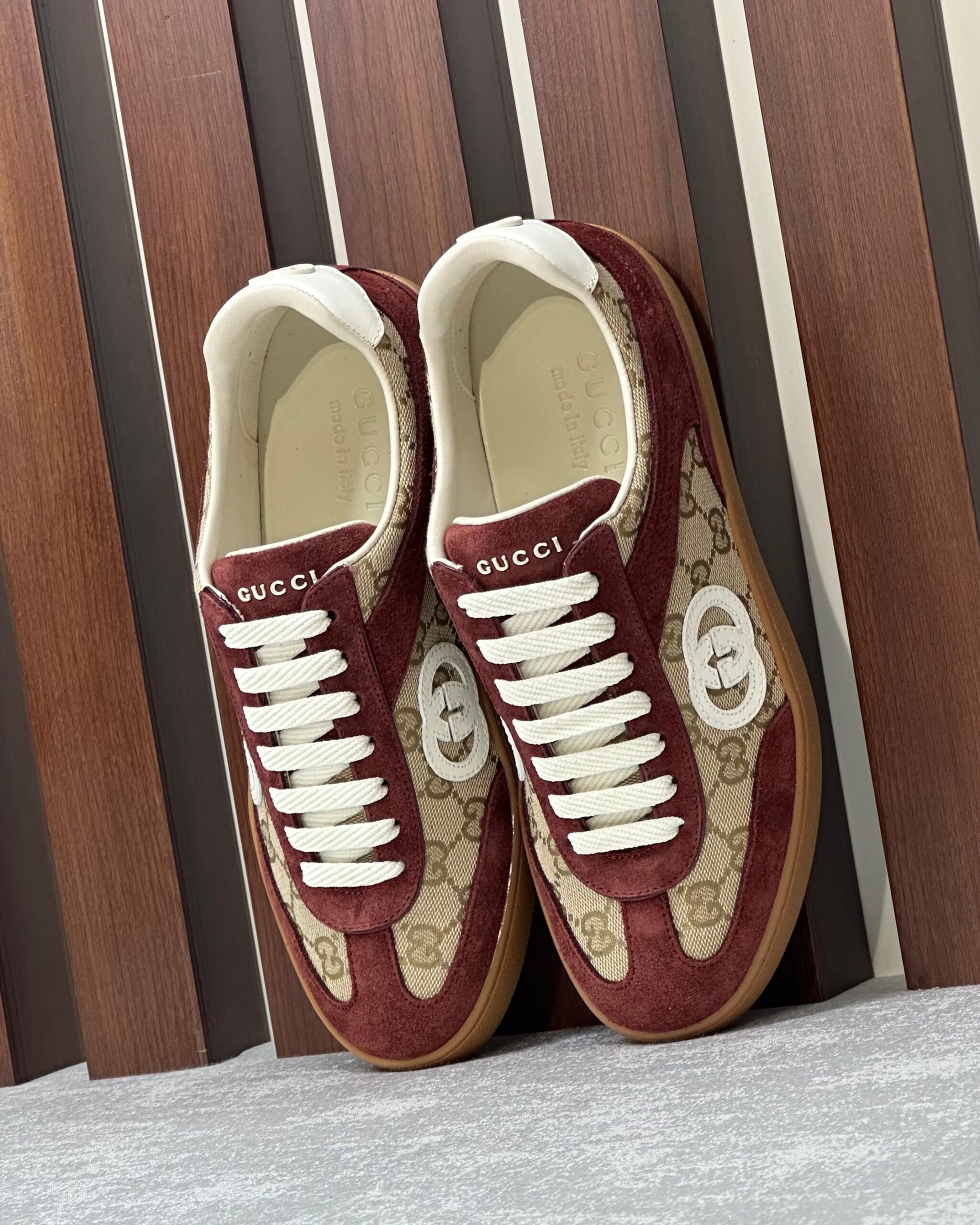Gucci G74 Suede Sneakers - Image 4