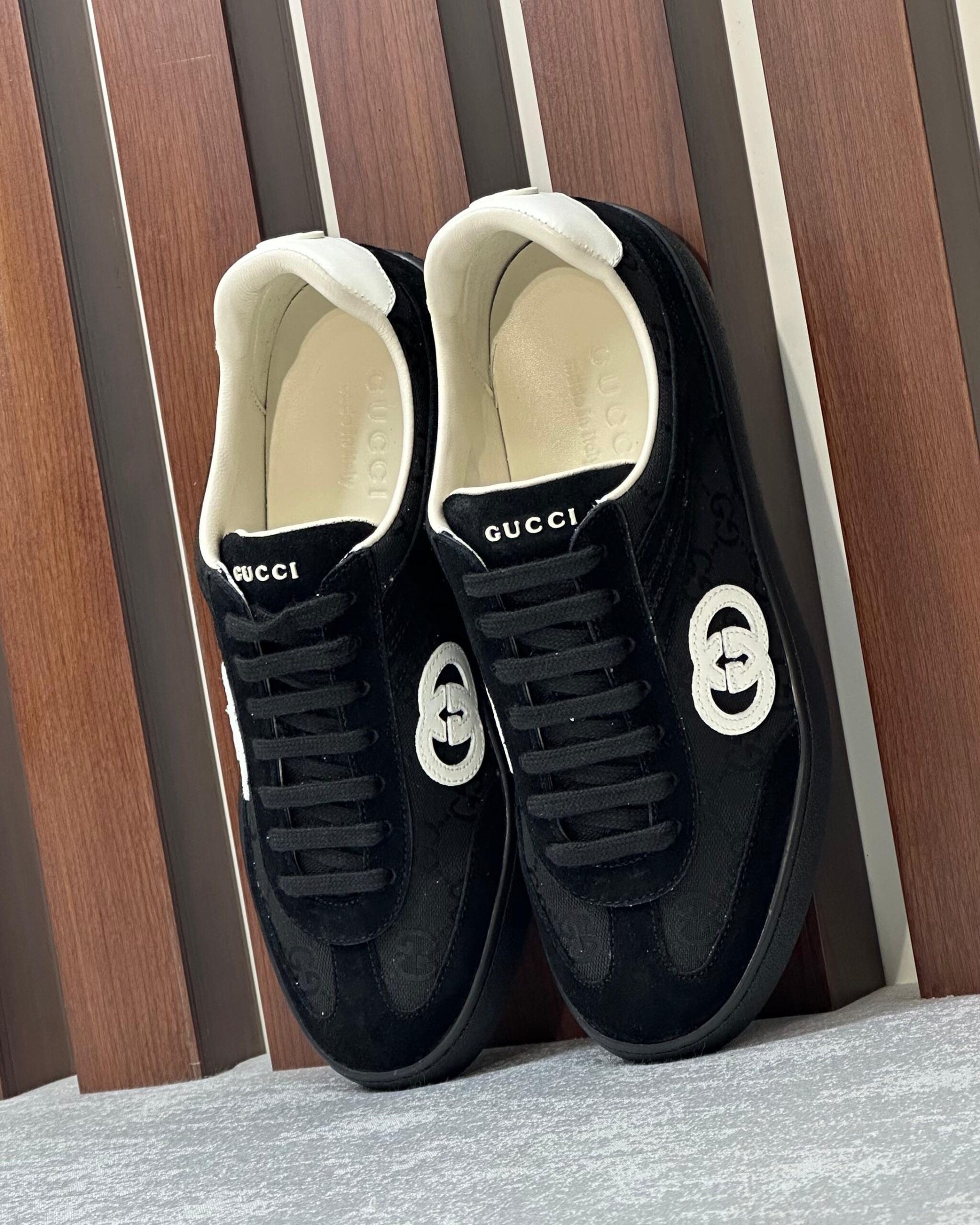 Gucci G74 Suede Sneakers - Image 3