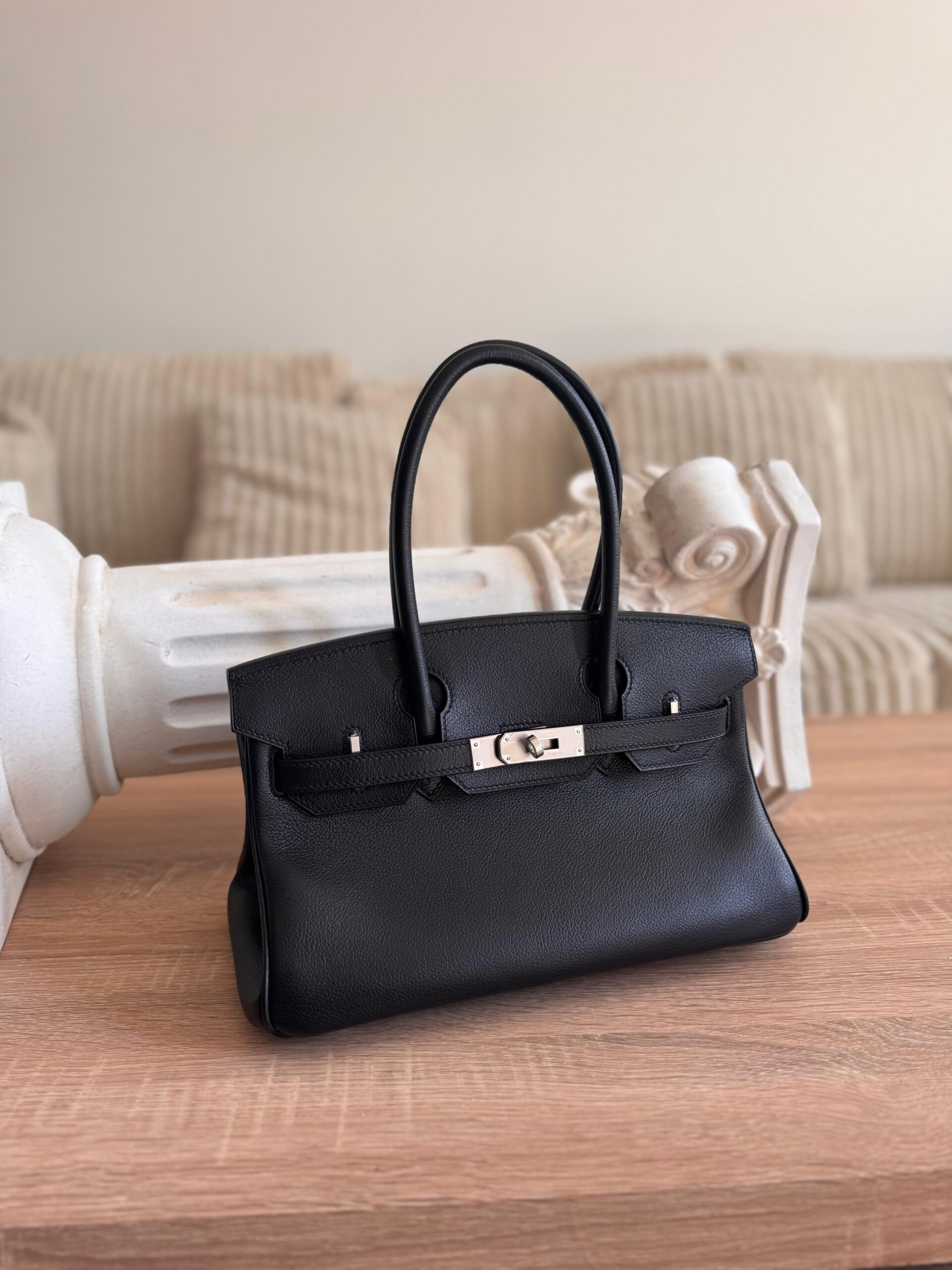 Hermès Birkin 29 Handbag Togo Leather With Silver-Tone Hardware - Image 4