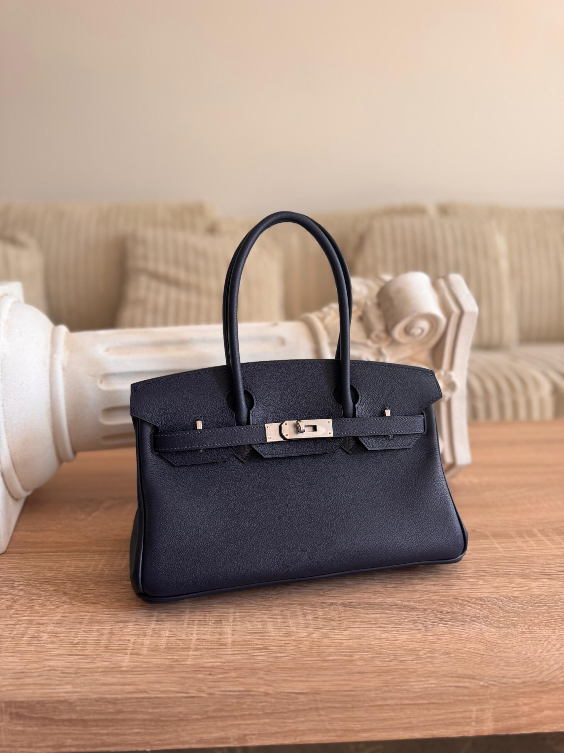Hermès Birkin 29 Handbag Togo Leather With Silver-Tone Hardware - Image 2