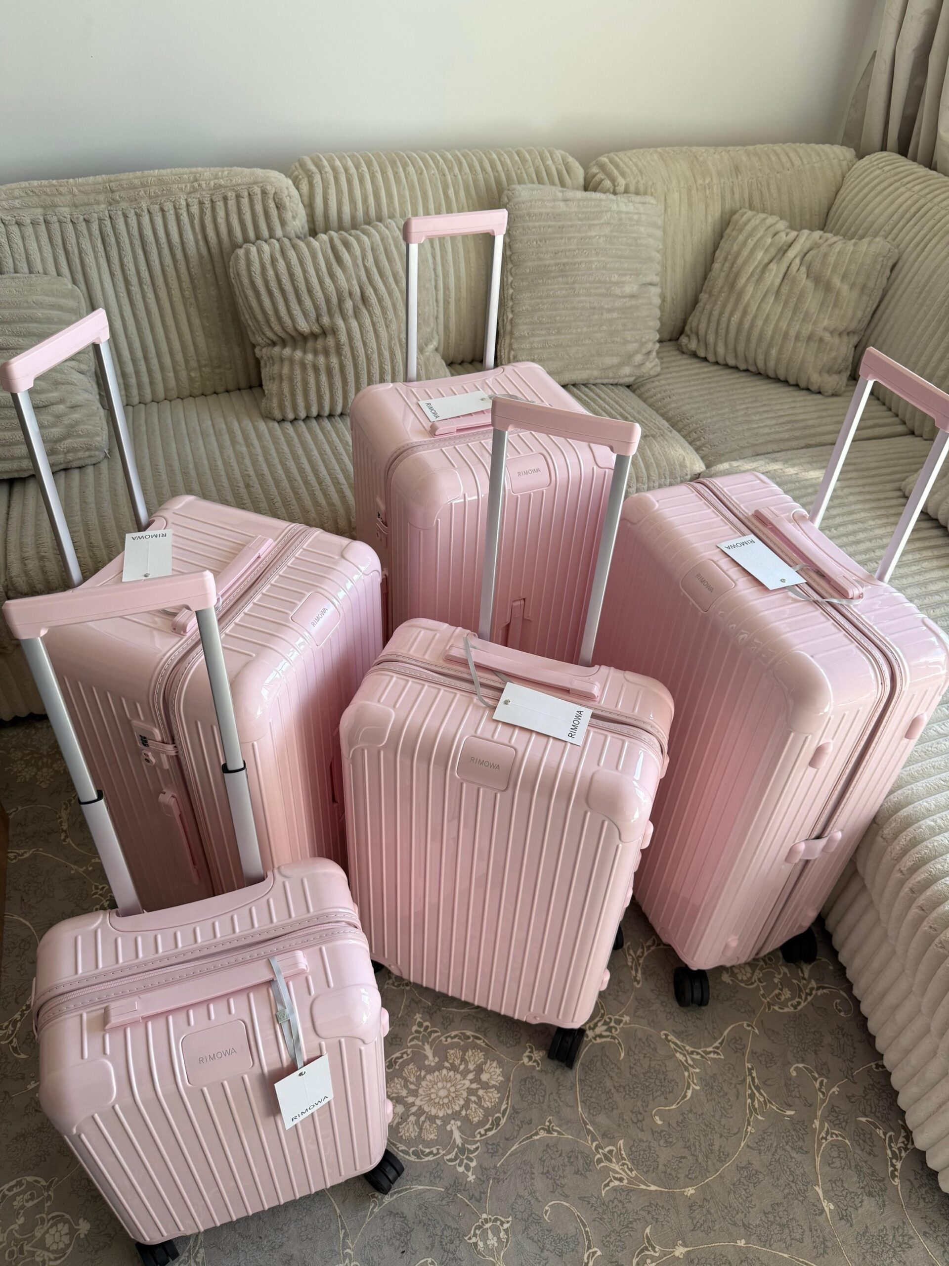 Rimowa Luggage Set Pink Color - Image 9