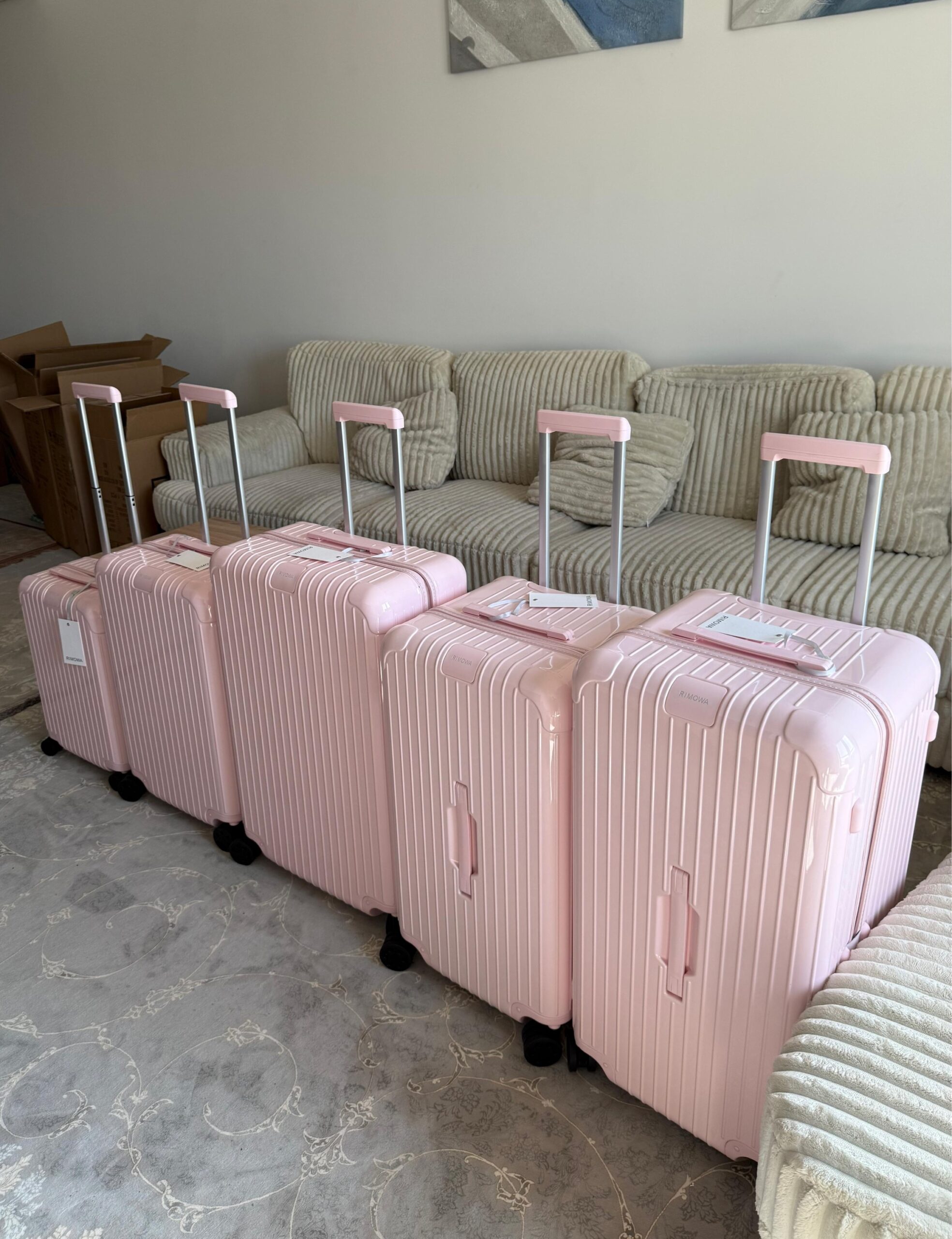 Rimowa Luggage Set Pink Color - Image 6