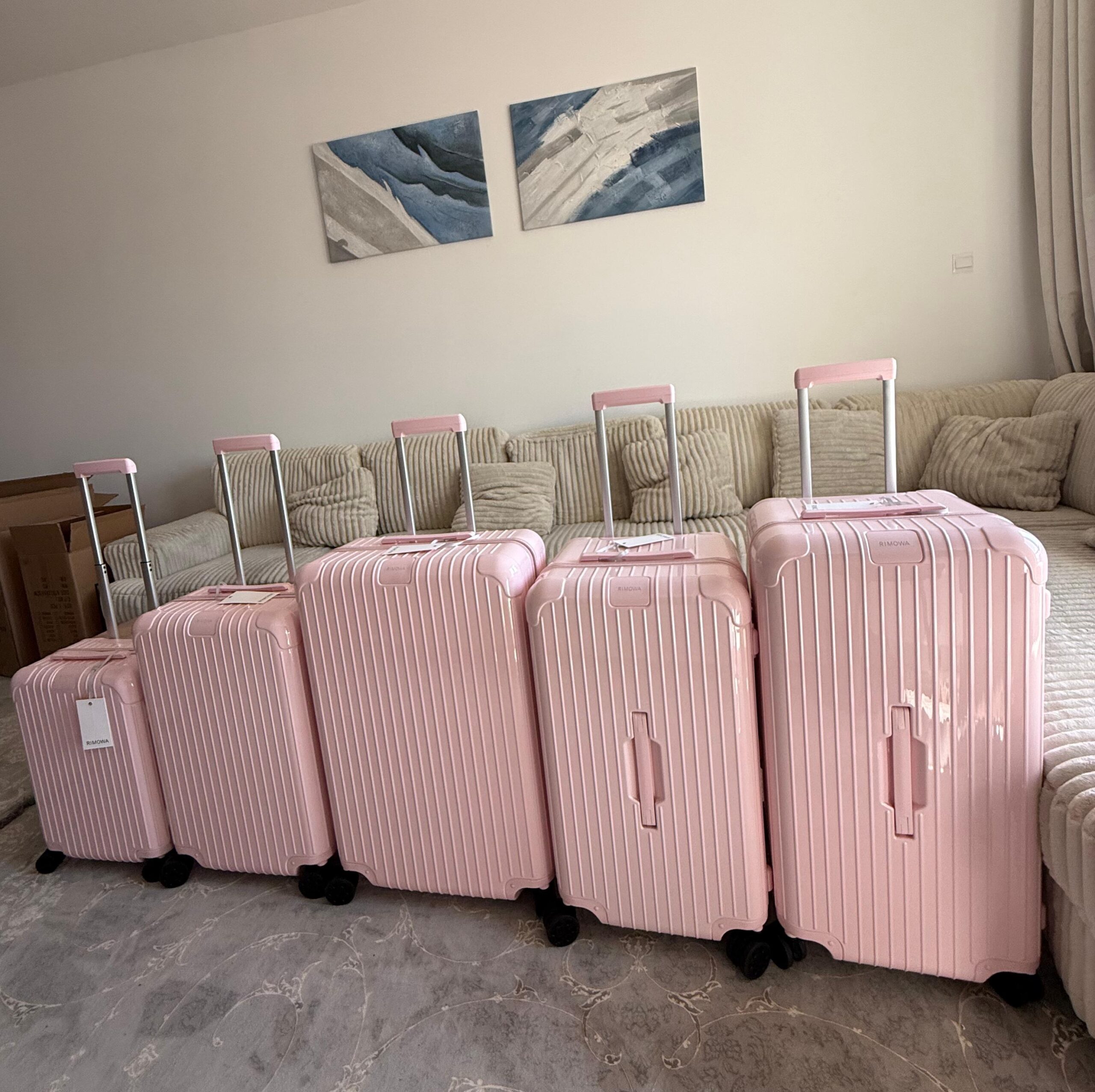 Rimowa Luggage Set Pink Color - Image 5