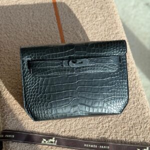Hermès Kelly Pochette Alligator Or Crocodile Leather