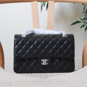 Chanel Classic 11.12 Flap Bag Featuring Quilted Lambskin Leather