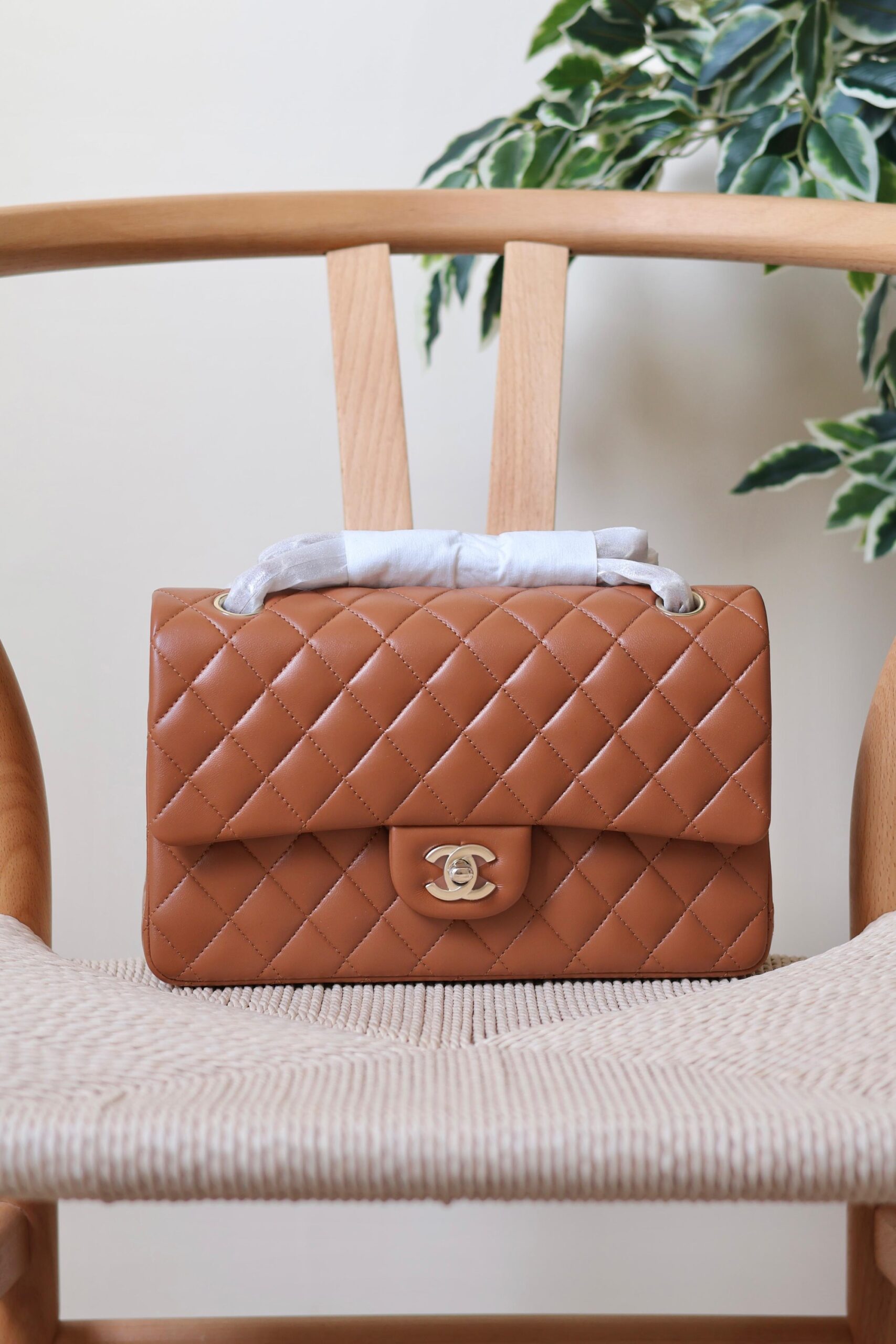 Chanel Classic Flap Bag Caviar Leather And Features A Silver Tone CC Turn-Lock - Image 7