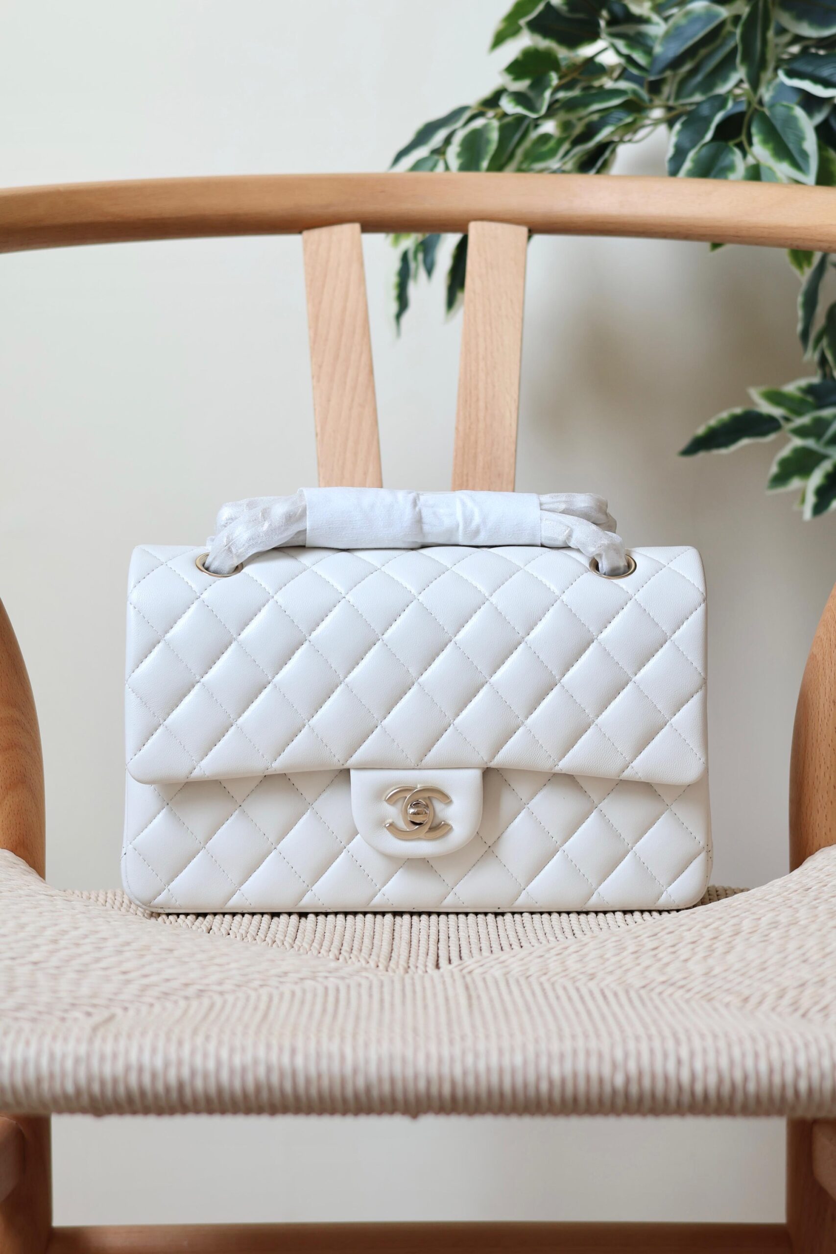 Chanel Classic Flap Bag Caviar Leather And Features A Silver Tone CC Turn-Lock - Image 22