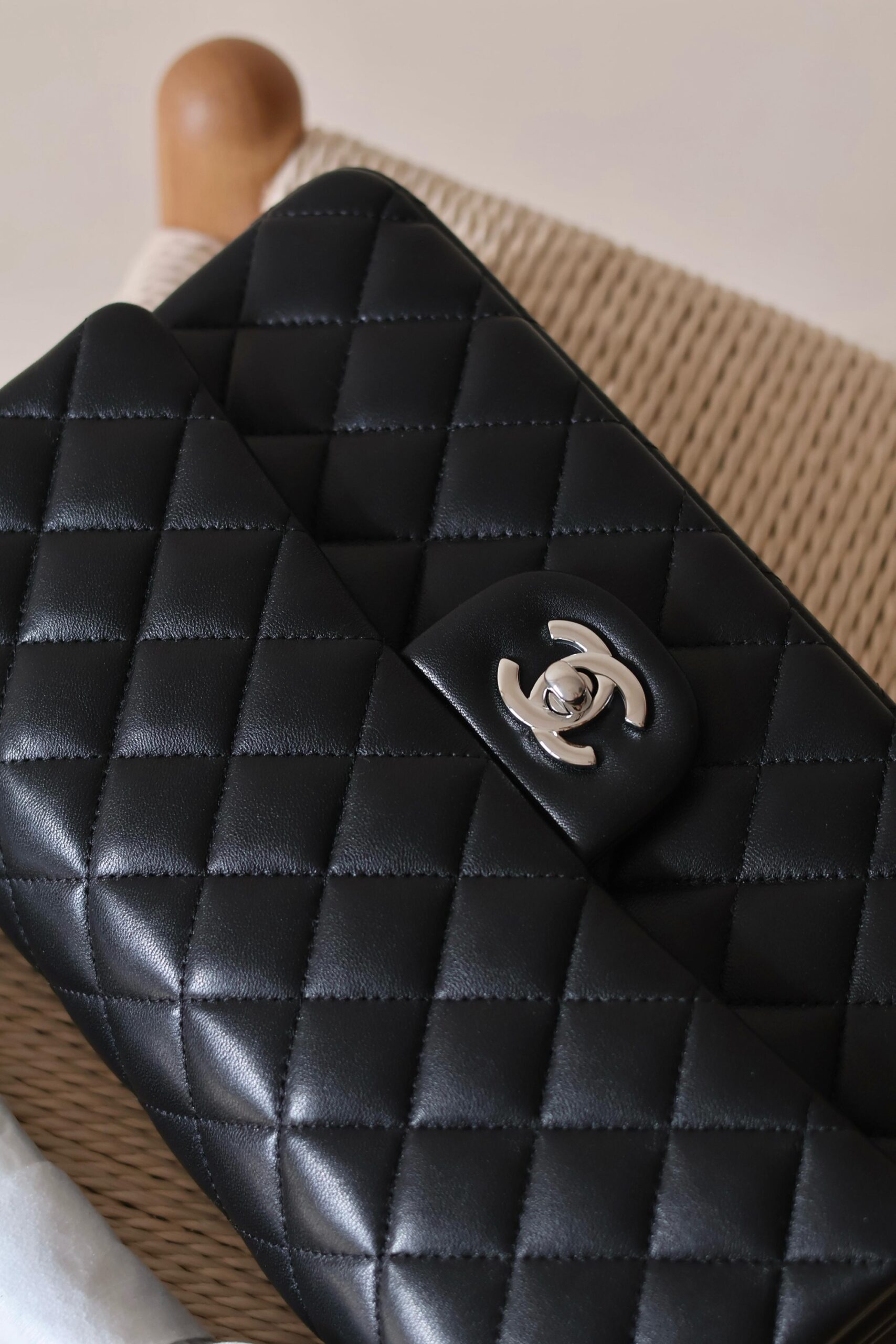 Chanel Classic 11.12 Flap Bag Featuring Quilted Lambskin Leather - Image 2