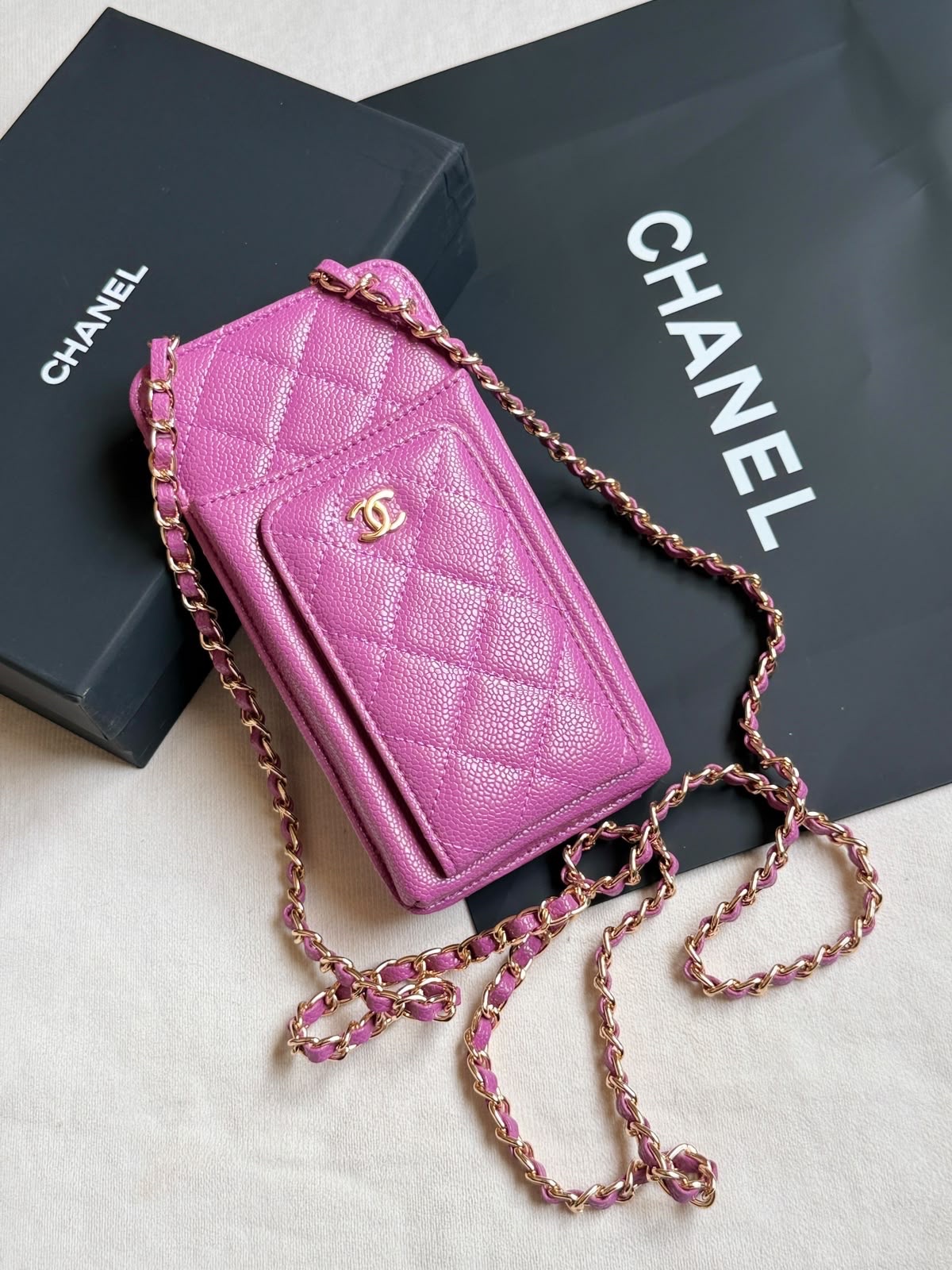 Chanel Caviar Leather Classic Crossbody - Image 2