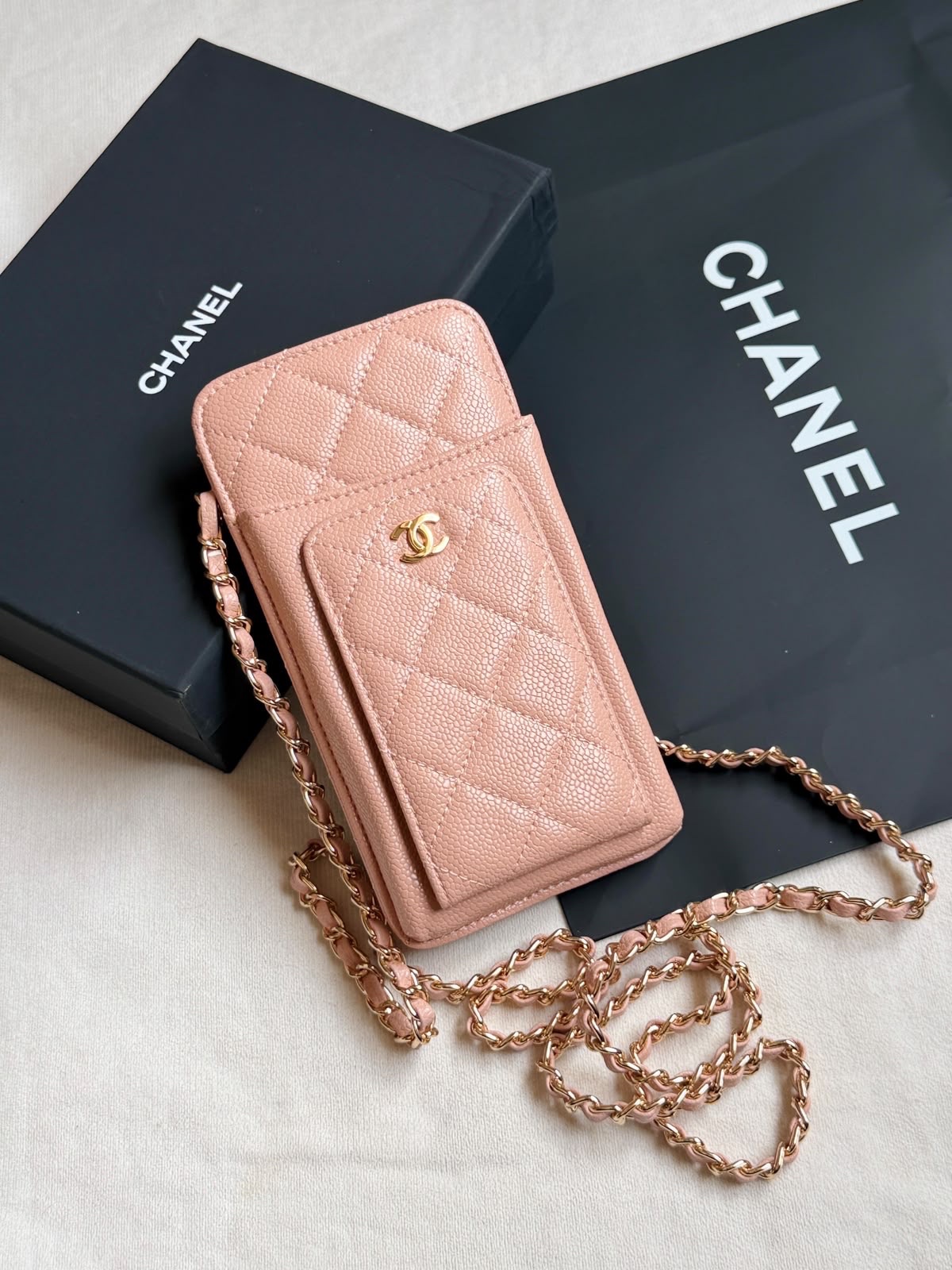 Chanel Caviar Leather Classic Crossbody - Image 4