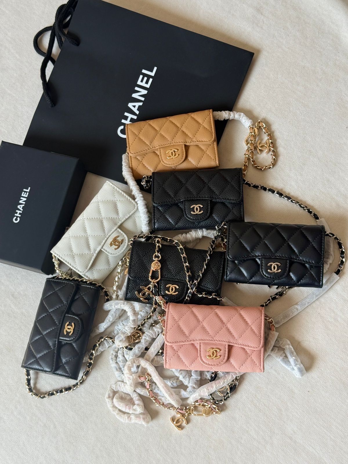 chanel Caviar Leather Flap Wallet - Image 12