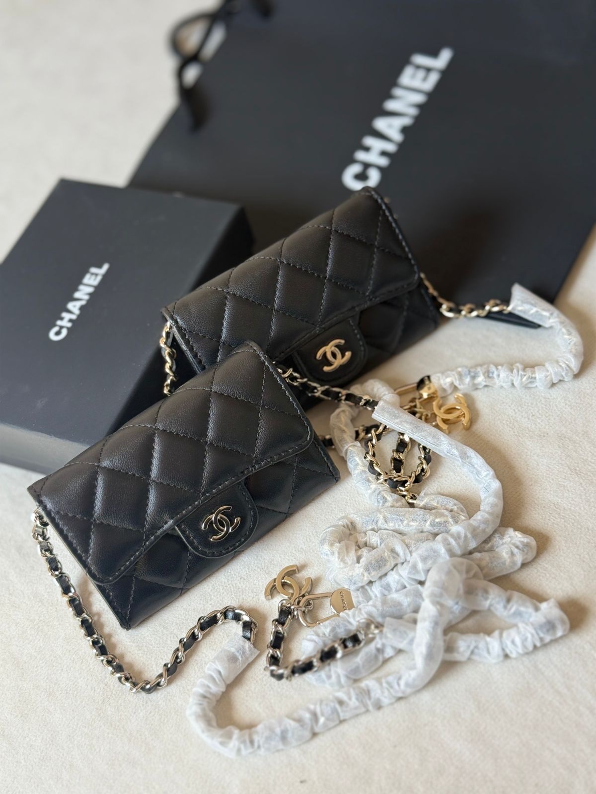 chanel Caviar Leather Flap Wallet - Image 6