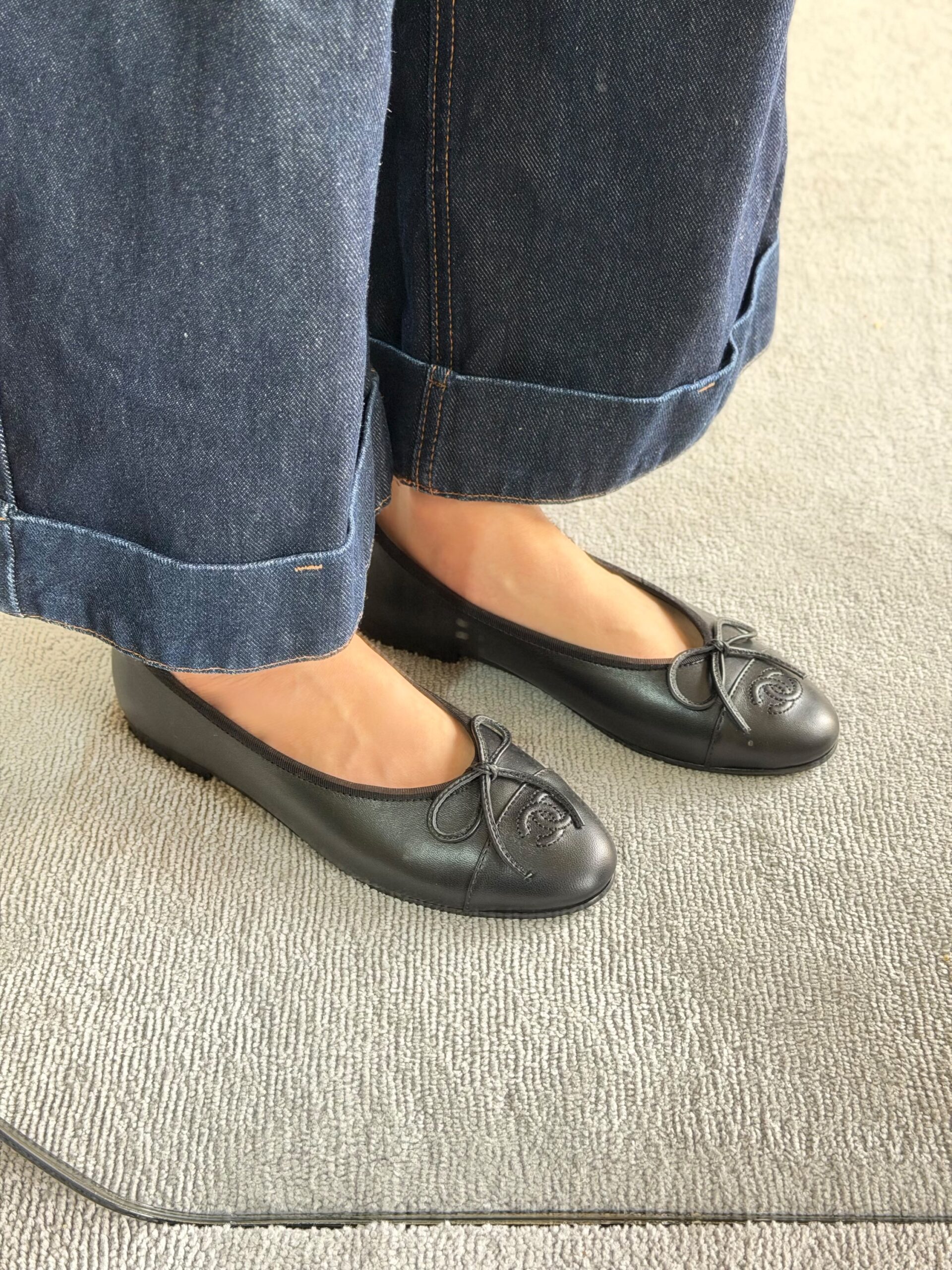 Chanel Cap-Toe Ballerina Flats - Image 6