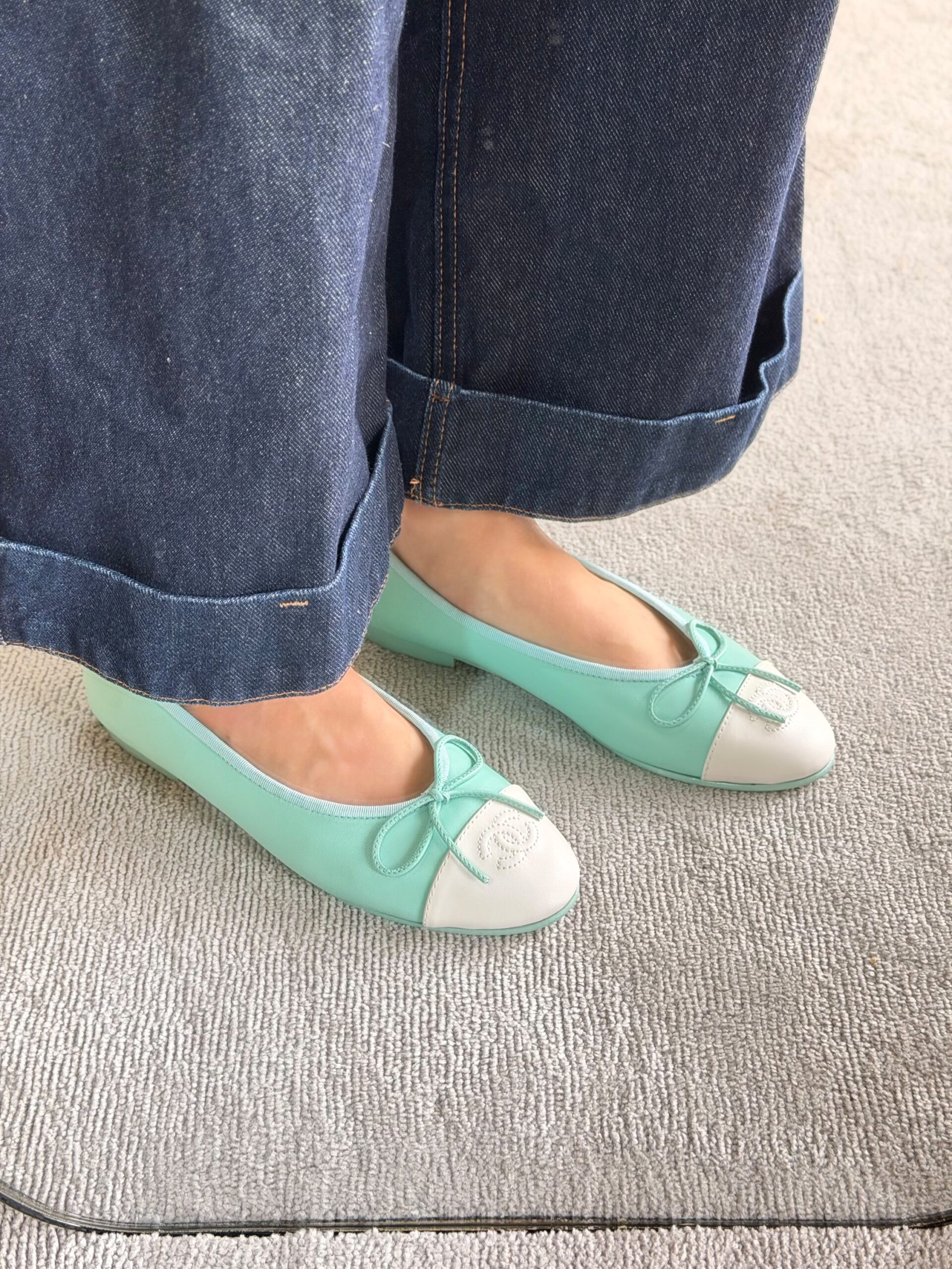 Chanel Cap-Toe Ballerina Flats - Image 5