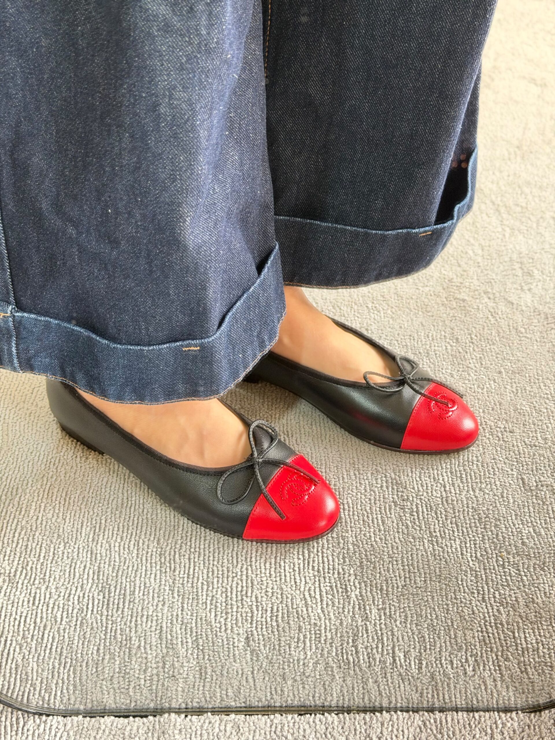 Chanel Cap-Toe Ballerina Flats - Image 7
