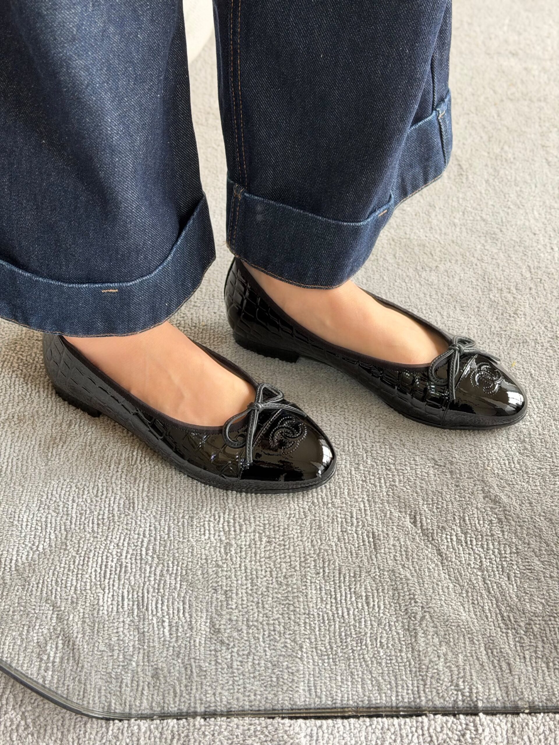 Chanel Cap-Toe Ballerina Flats - Image 4