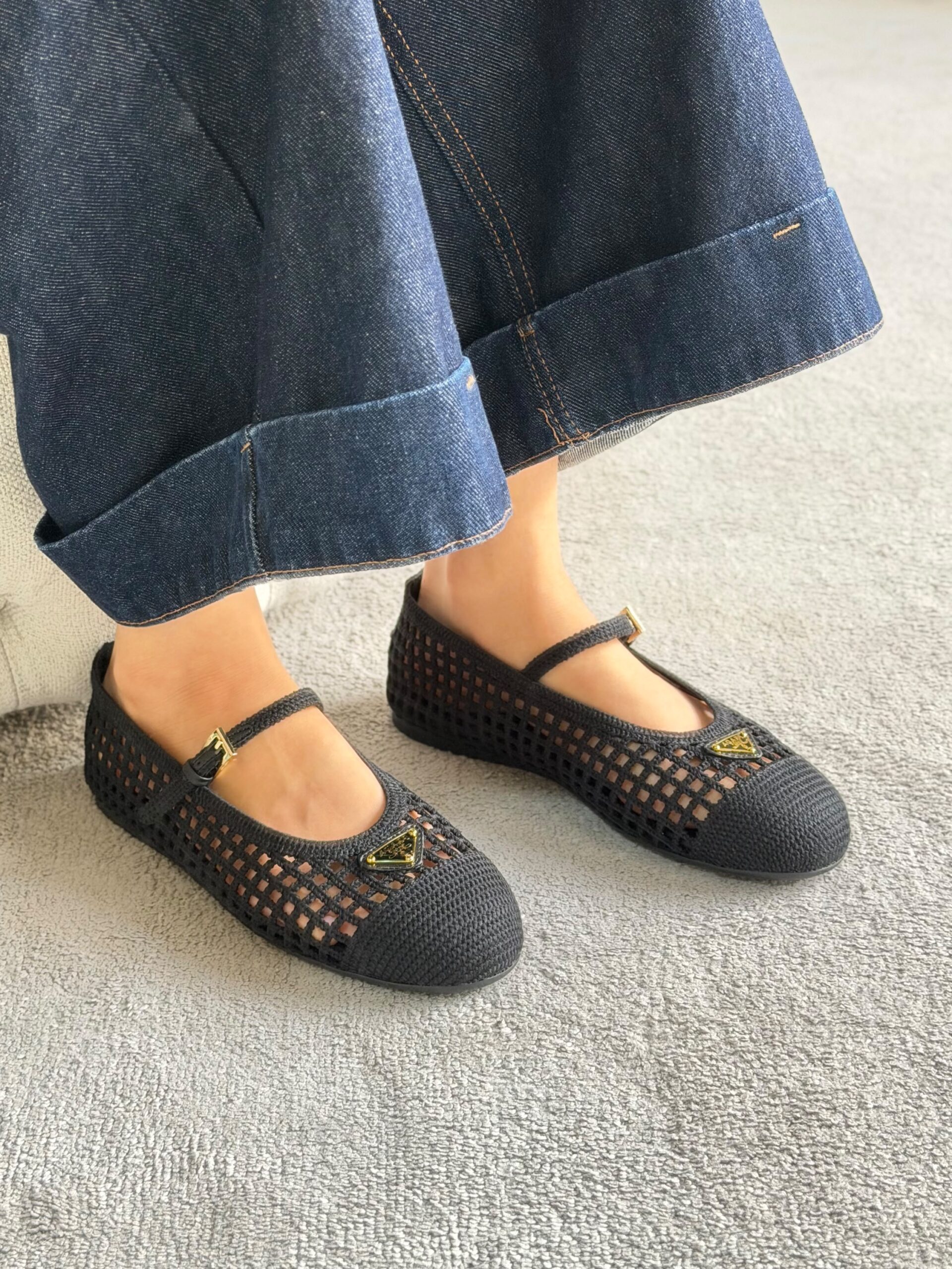 Prada Crochet Ballerinas - Image 2