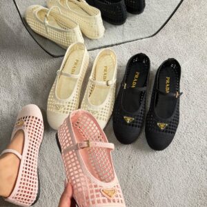 Prada Crochet Ballerinas